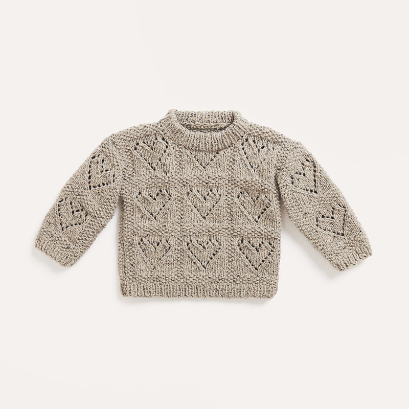 Gestrickter Babypullover: Modell 06 aus dem Heft Trachten Special I mog di