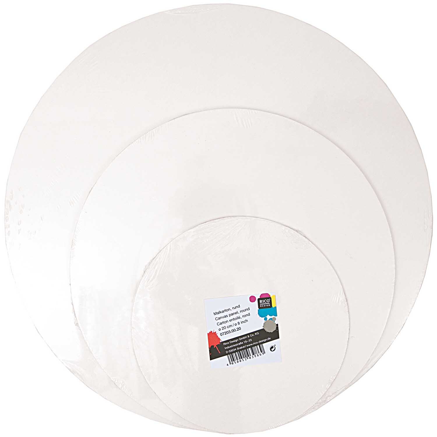 Prato Malkarton rund Größe 40 cm von Rico Design
