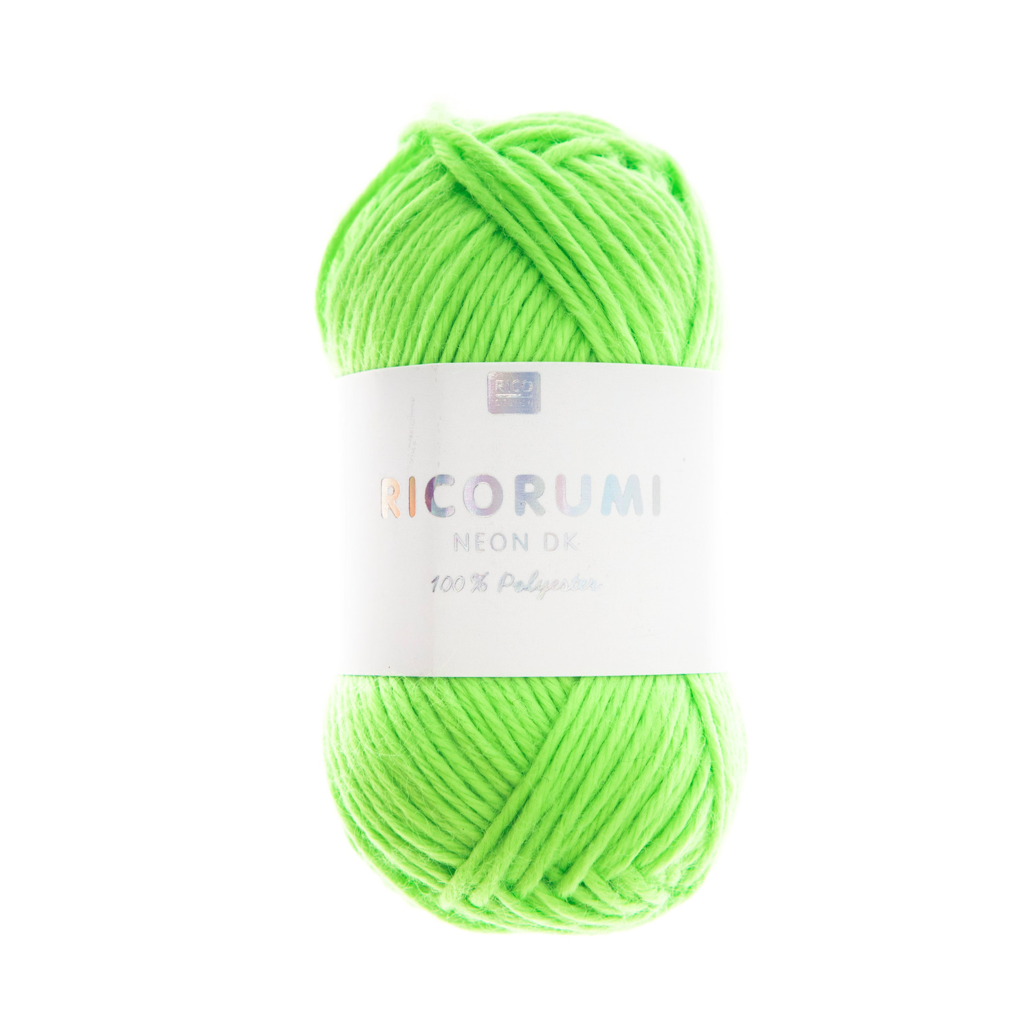 Creative Ricorumi Neon dk, leuchtend grüne Wolle von Rico Design, 25g Knäuel aus 100% Polyester.