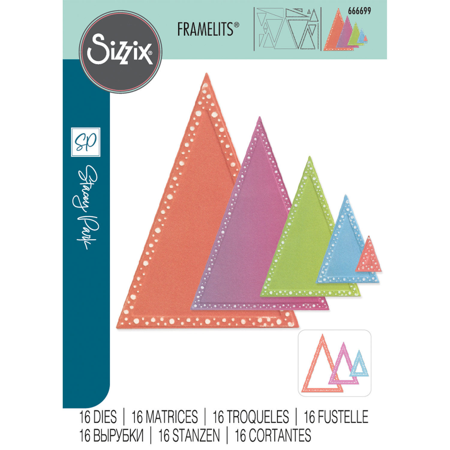 Sizzix Framelits Die Set Perfect Triangles 16PK  von idee. Creativmarkt