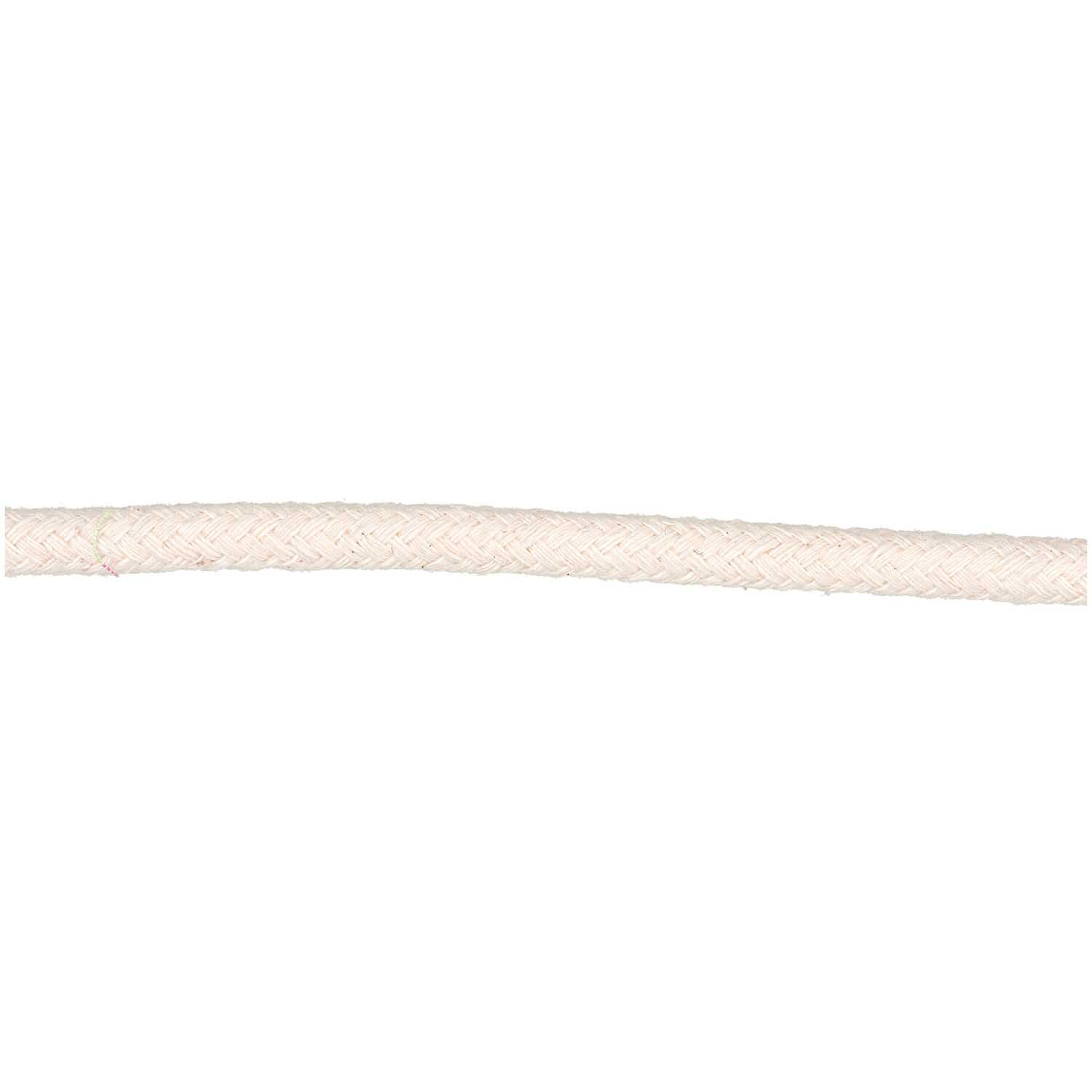 Baumwollkordel natur geflochten 6mm 1m von Rico Design, zeigt eine geflochtene, natürliche Kordel. Ideal für kreative Projekte.