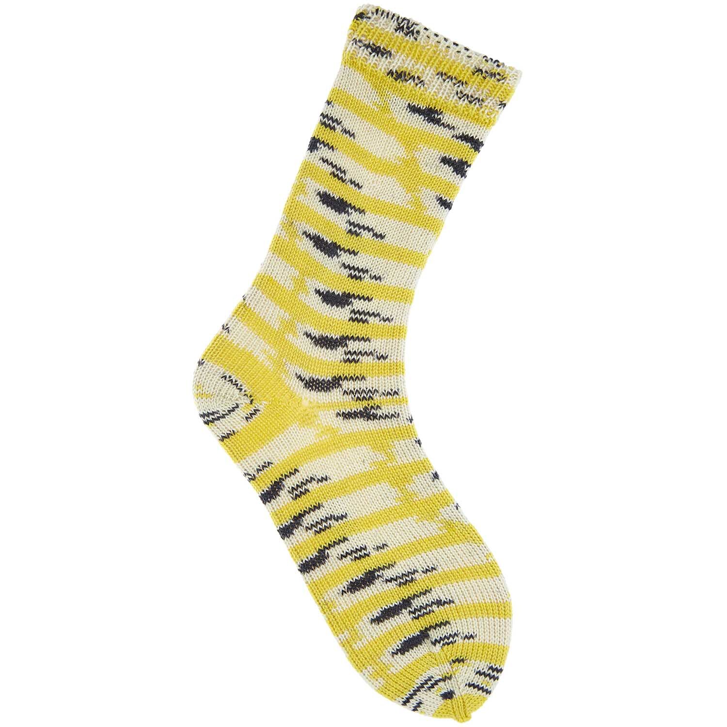 Superba Footballs 4fädig 100g 420m Farbe Gelb-Schwarz von Rico Design