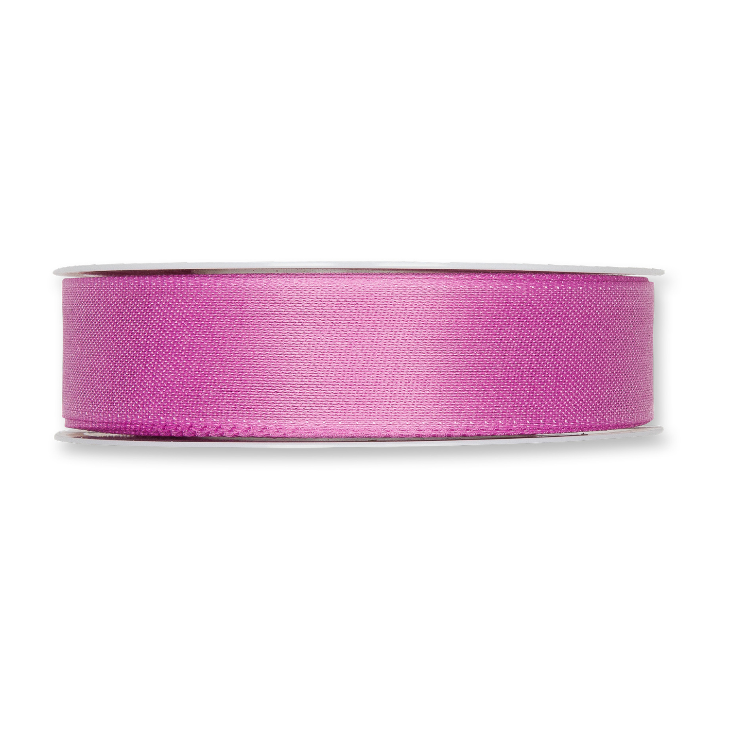 Dekoband in Baumwolloptik 25mm 5m Farbe Dunkelrosa von Halbach Seidenbänder 