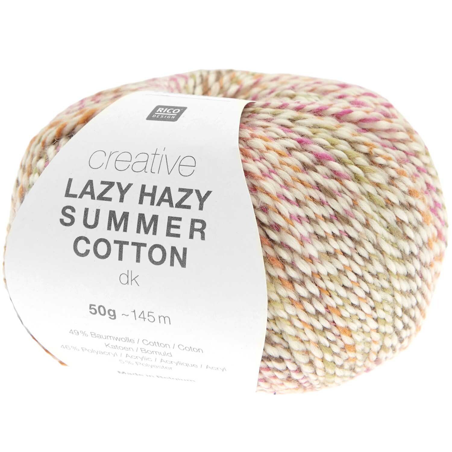 Strickset Shirt Modell 16: Bunte Wolle von Rico Design, ideal für kreative Sommerprojekte.