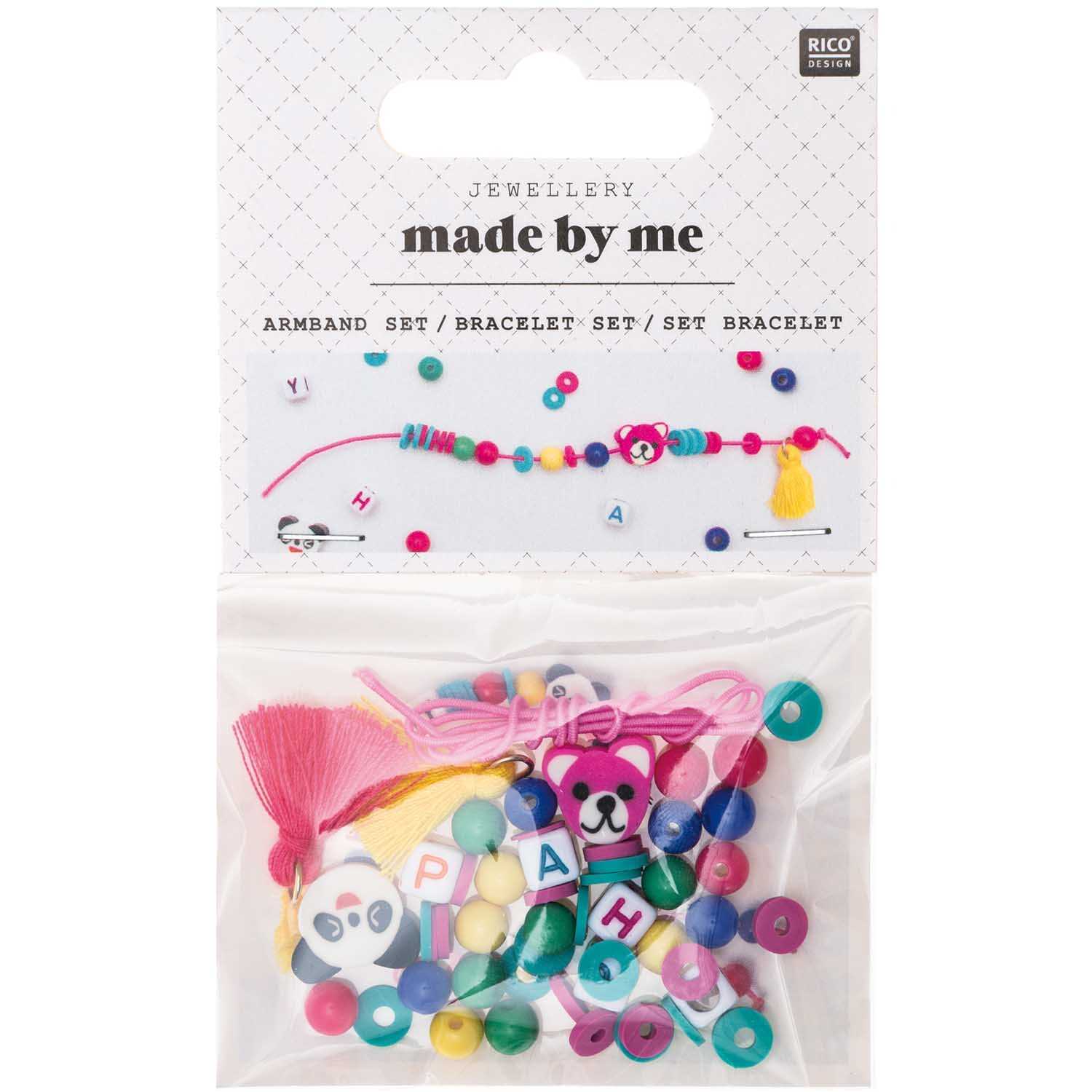 Mini Perlen Armband Set Happy von Rico Design