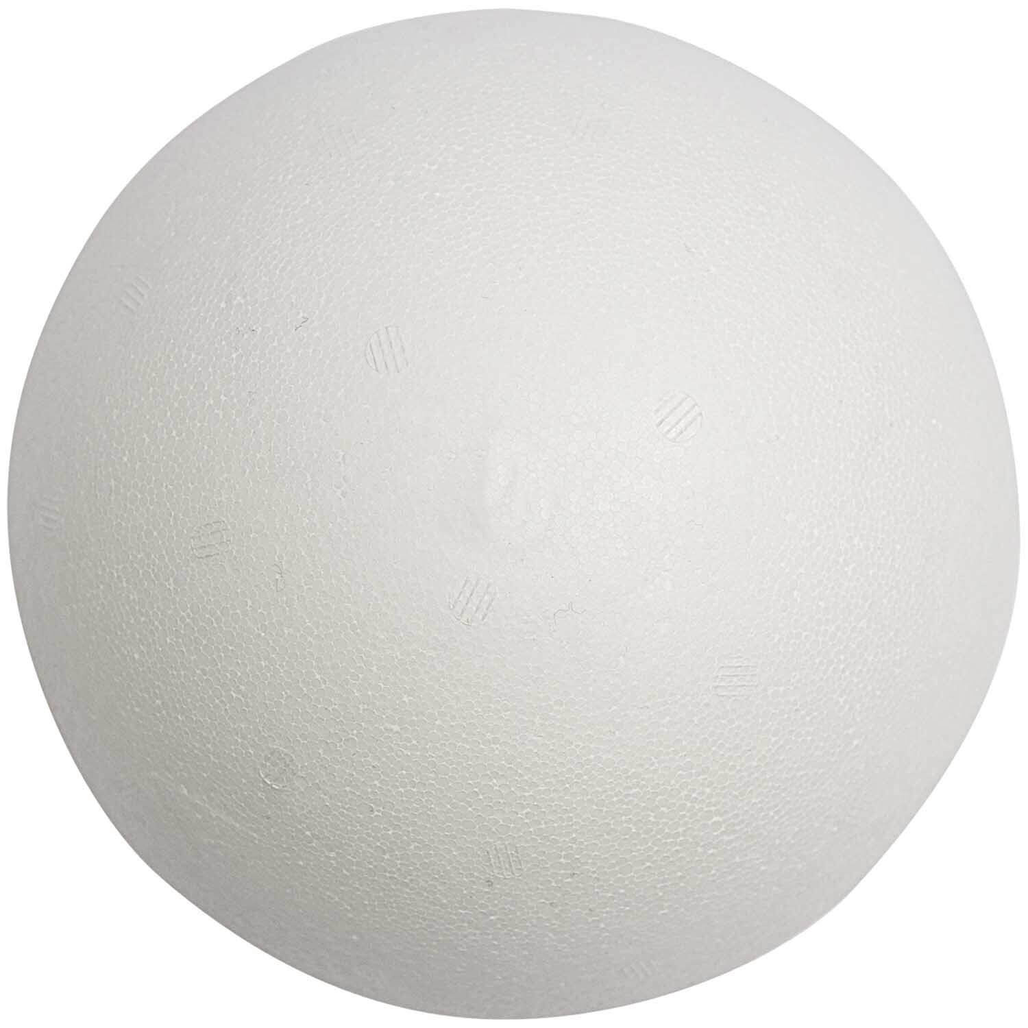 Polystyrol Kugel 30cm von Rico Design in Weiß, ideal für kreative Bastelprojekte und Dekorationen.