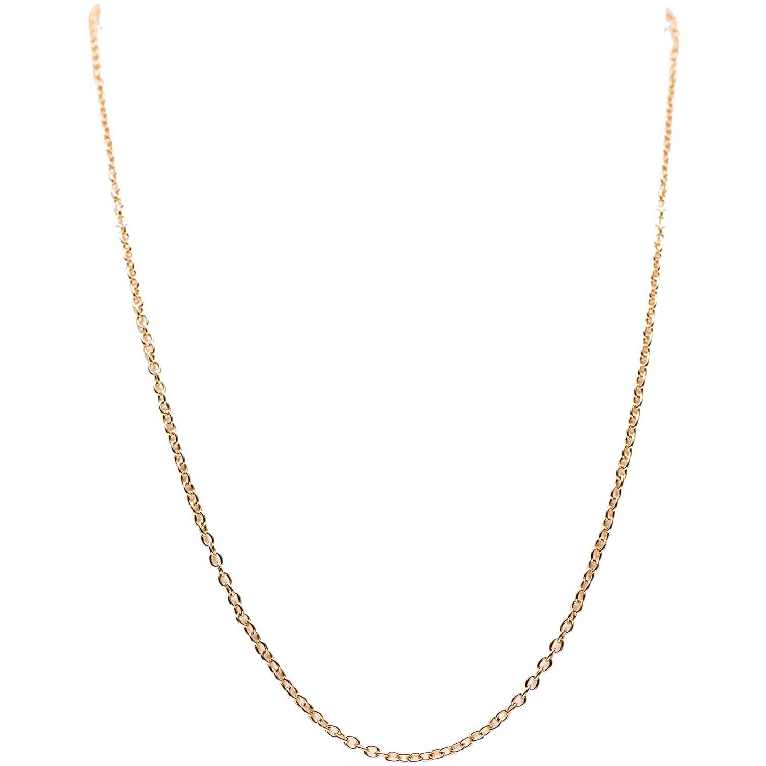 Gliederkette gold 60cm von Rico Design, filigran und elegant, ideal für stilvolle Outfits.