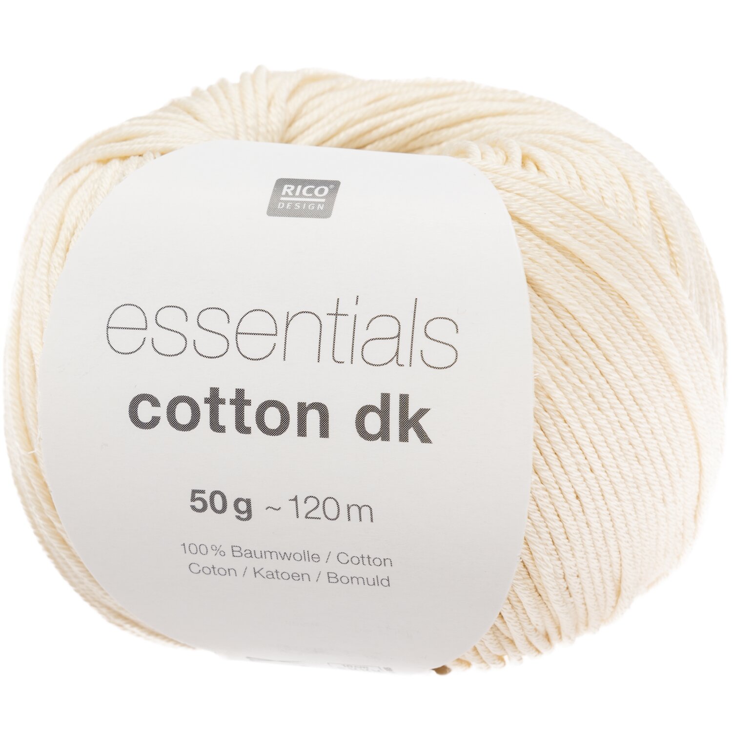 Essentials Cotton dk 50g 120m Farbe Natur von Rico Design