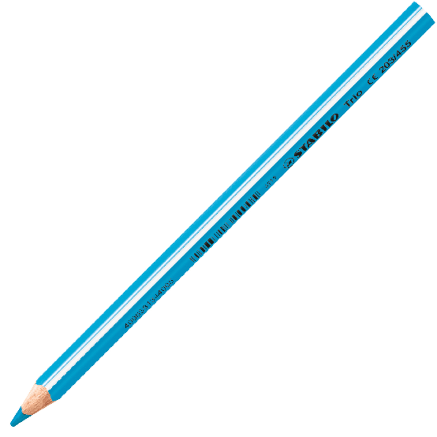STABILO Trio Dick Buntstifte, blauer Stift aus einem Set von 12, ideal für kreatives Zeichnen.