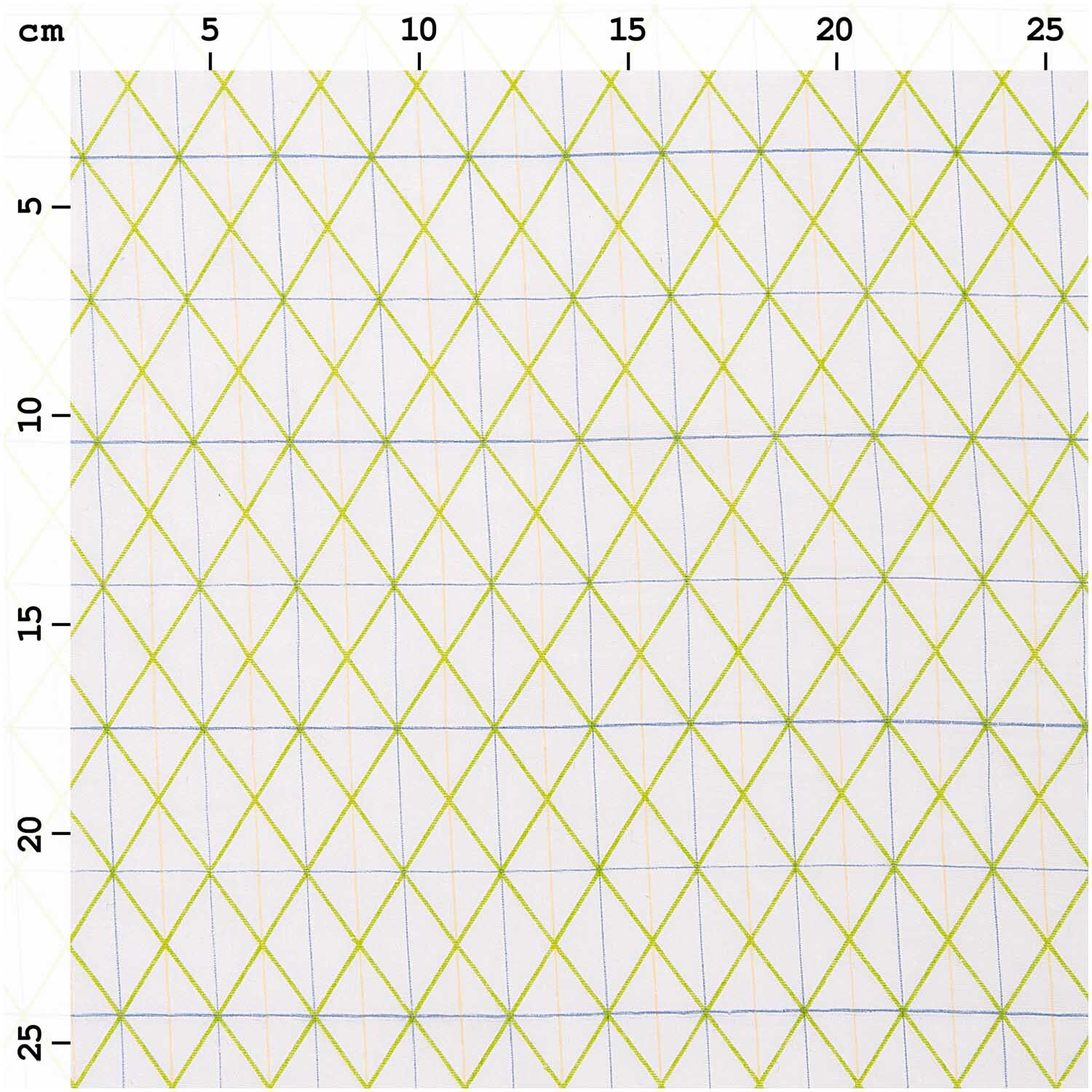 Musselin-Druckstoff Bunny Hop Raster weiß 140cm von Rico Design