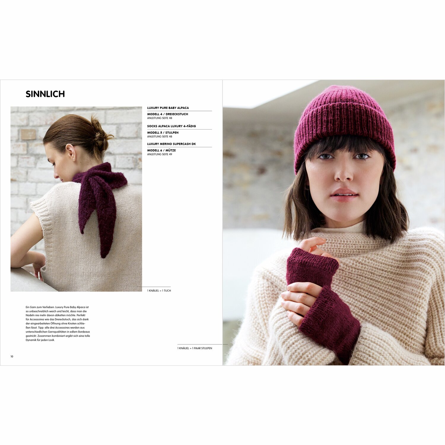 Luxury Knits - Premium Natural Fibres Sprachauswahl deutsch von Rico Design