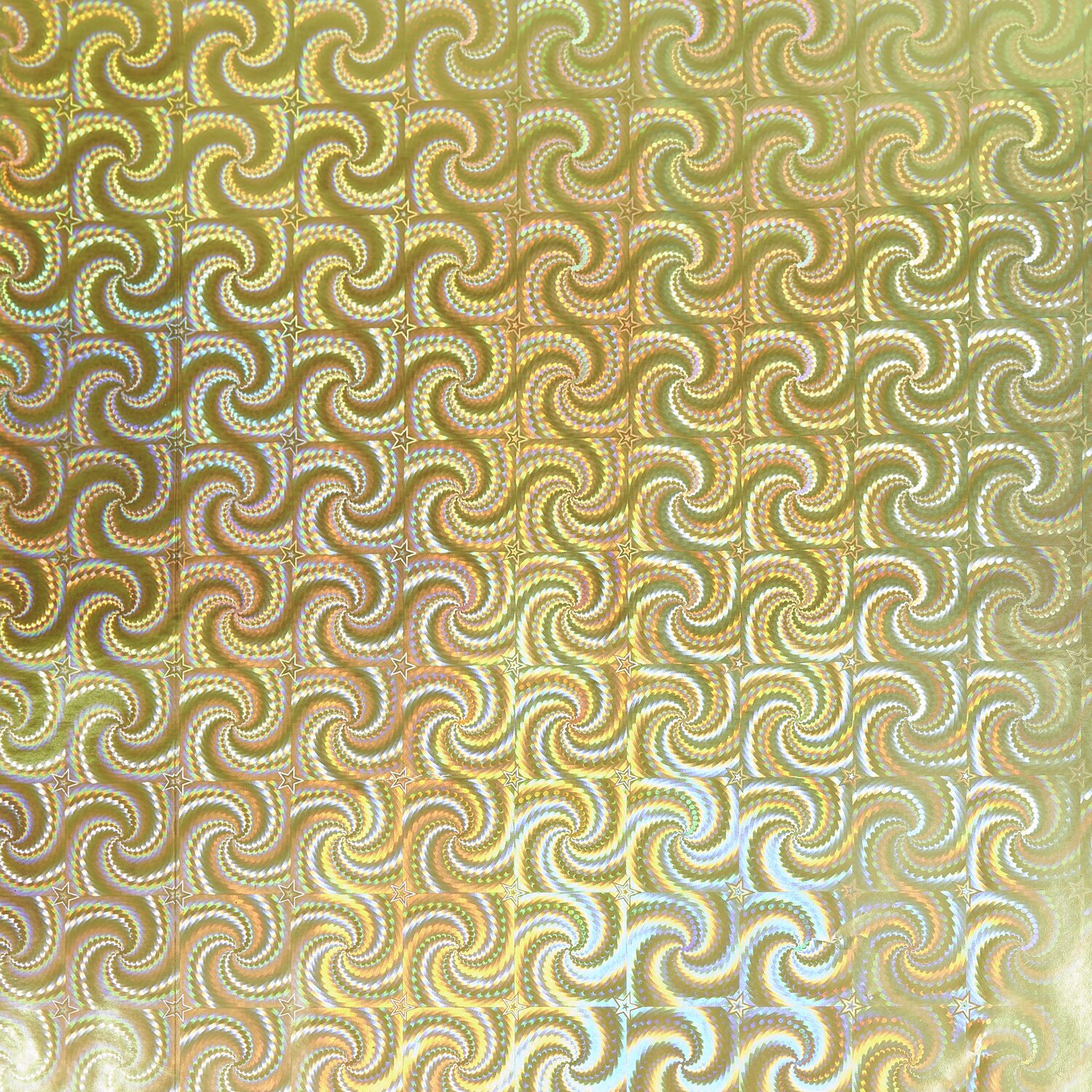 Paper Poetry Geschenkpapier mit holographischen Sternen, goldfarben, von Rico Design. Elegantes Design für besondere Anlässe.