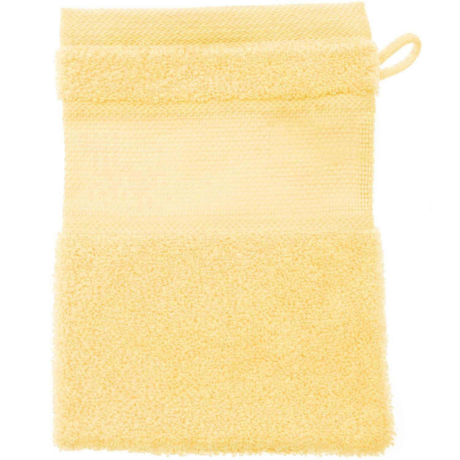 Waschhandschuh 15x21cm Farbe Gelb von Rico Design