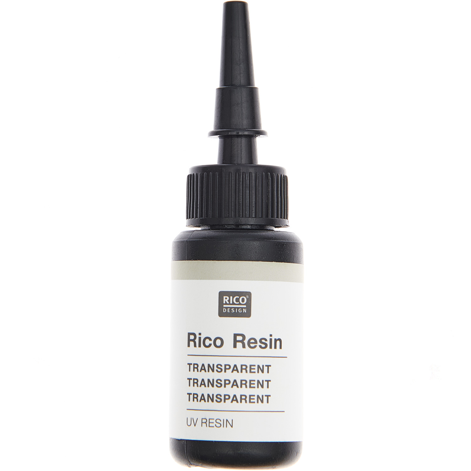 UV Resin: Flasche mit 10ml transparentem Harz von Rico Design, ideal für kreative Projekte.