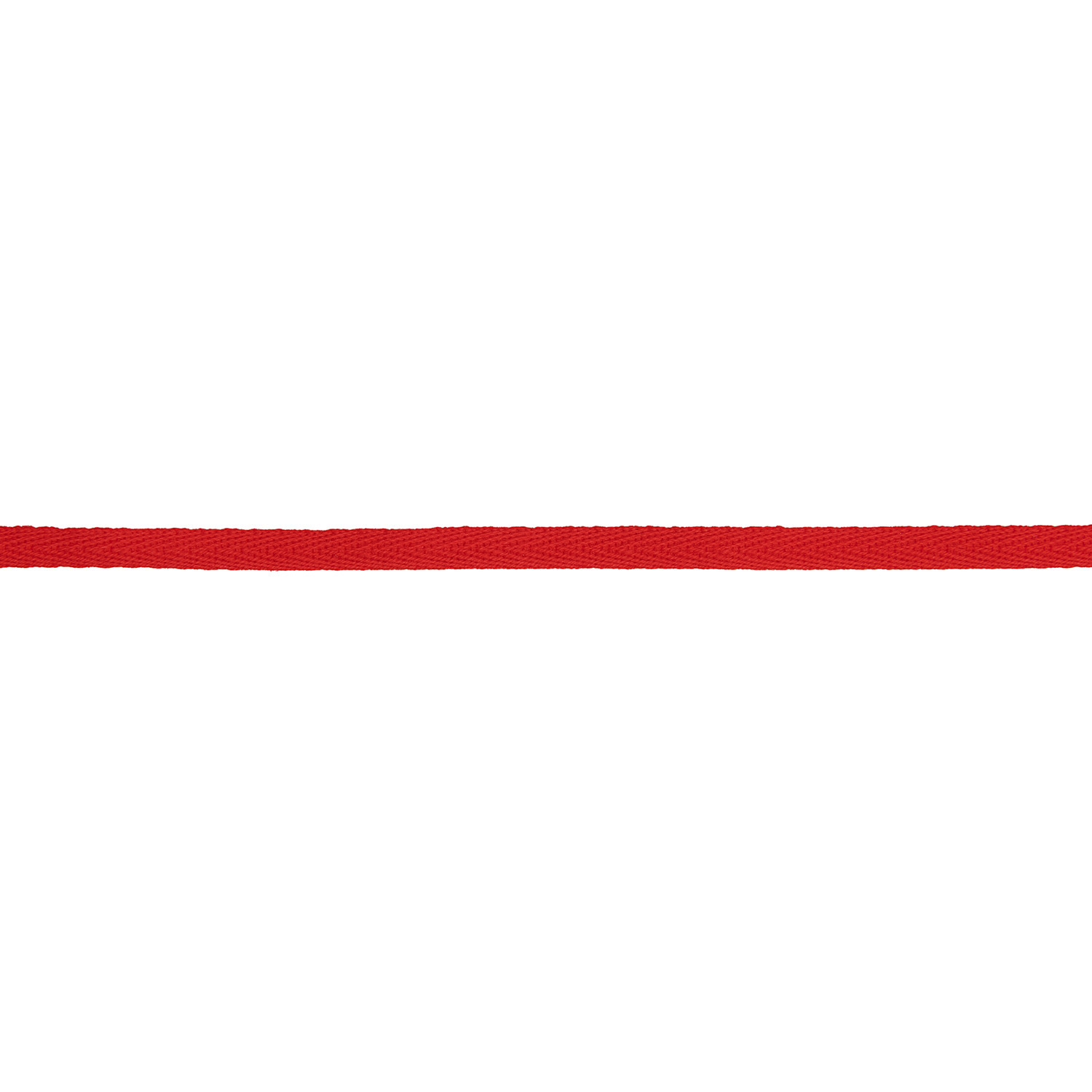 Baumwollband Rot von Rico Design, schmal und leuchtend, ideal für kreative Nähprojekte.