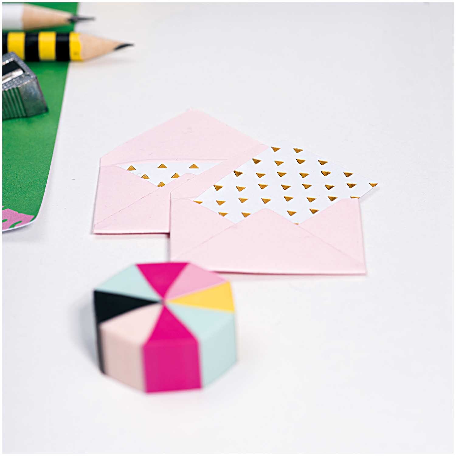 Paper Poetry Mini Briefe rosa 3x4,5cm 10 Stück von Rico Design