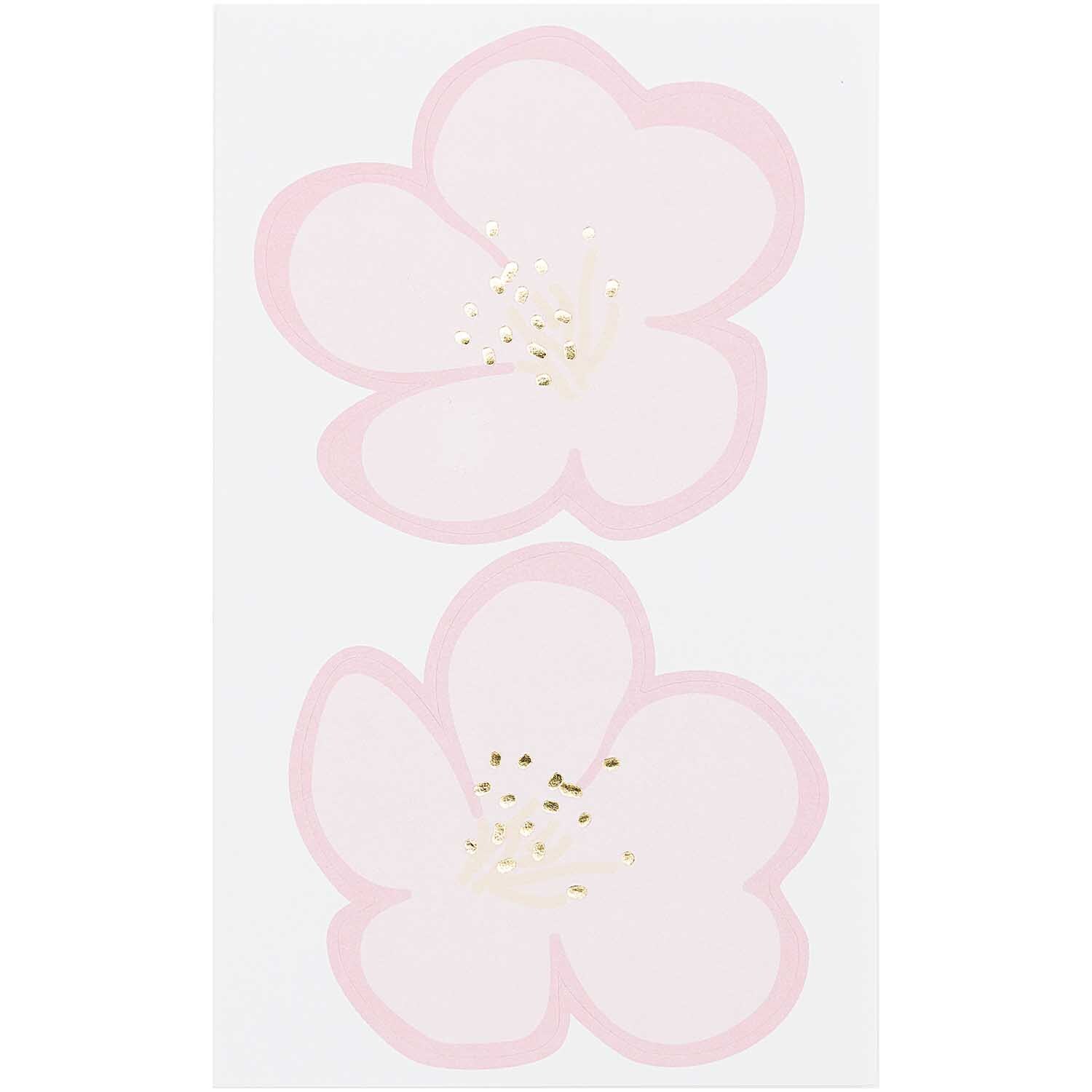 Paper Poetry Sticker Jardin Japonais zeigt zarte Kirschblüten in Rosa und Weiß, ideal für kreative Projekte.
