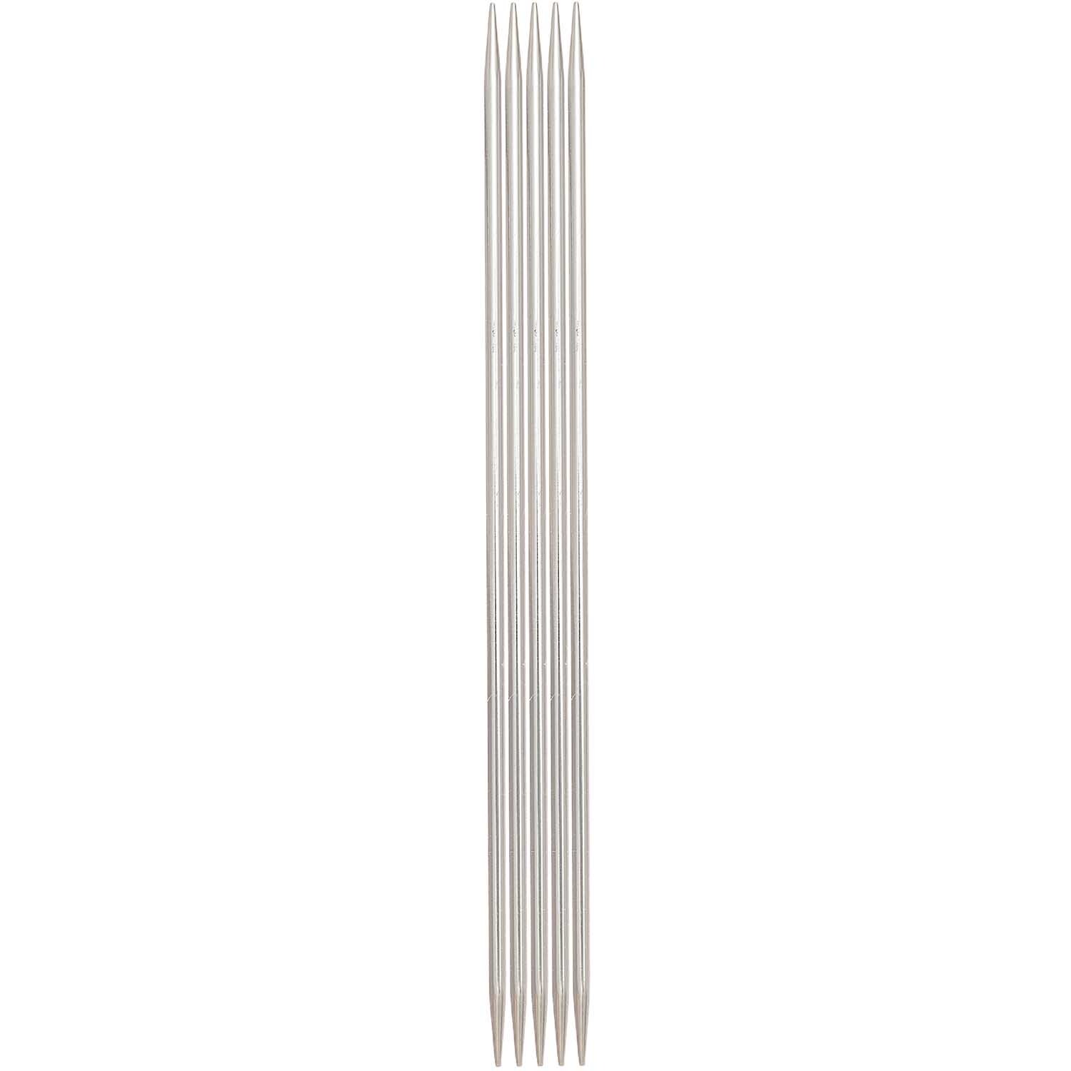 KnitPro Nadelspiel aus Stahl, 3,5mm, 15cm, ideal für Strickprojekte, von Wolle Rödel.