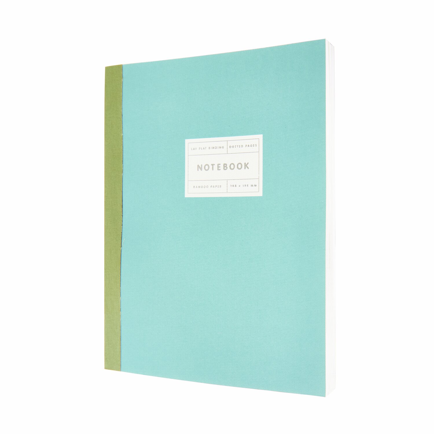 Paper Poetry Notizbuch S in Mint mit Silberrand, ideal für kreative Notizen und Skizzen.