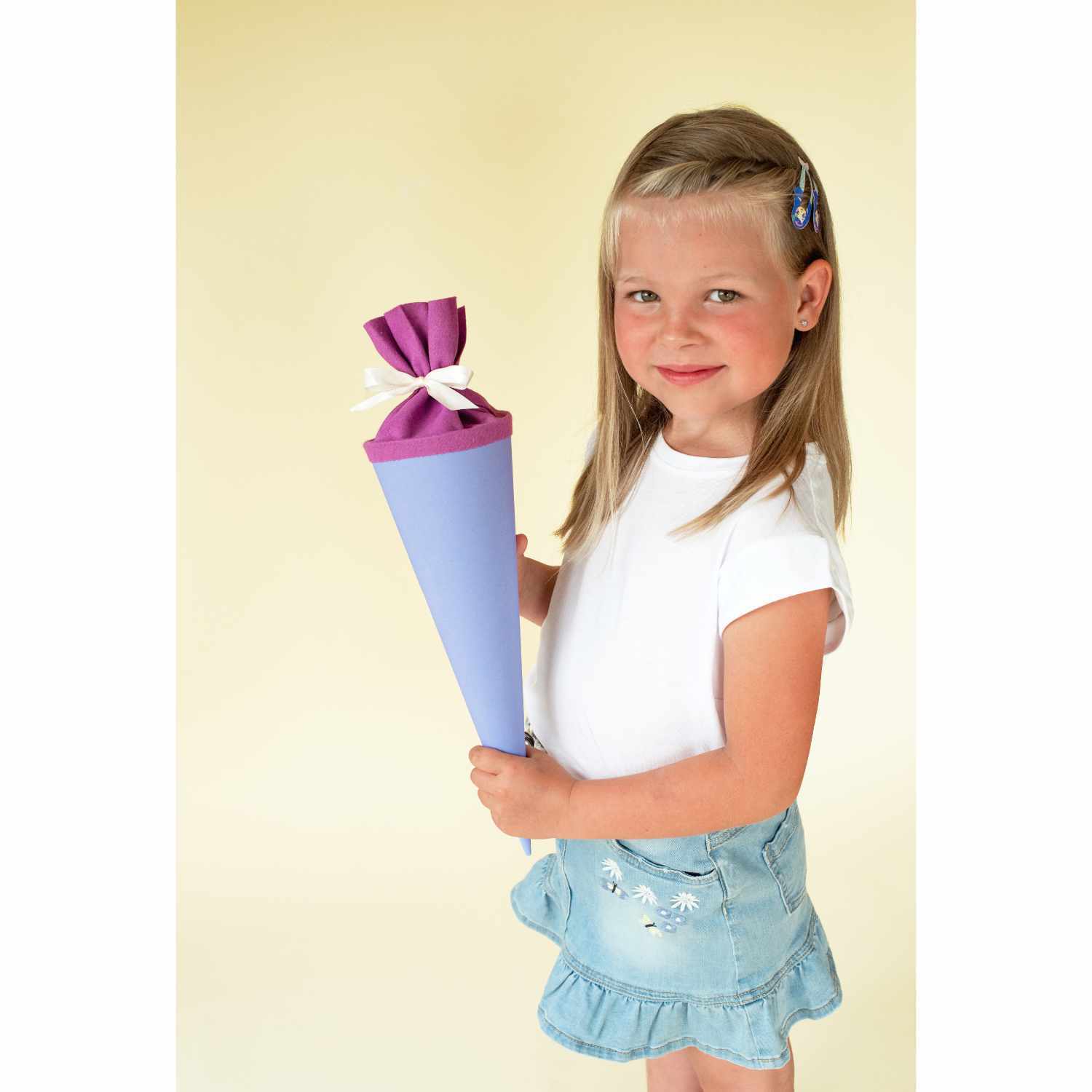 Schultüte mit Filzverschluss  35cm Farbe Grün von Goldbuch Georg Brückner 