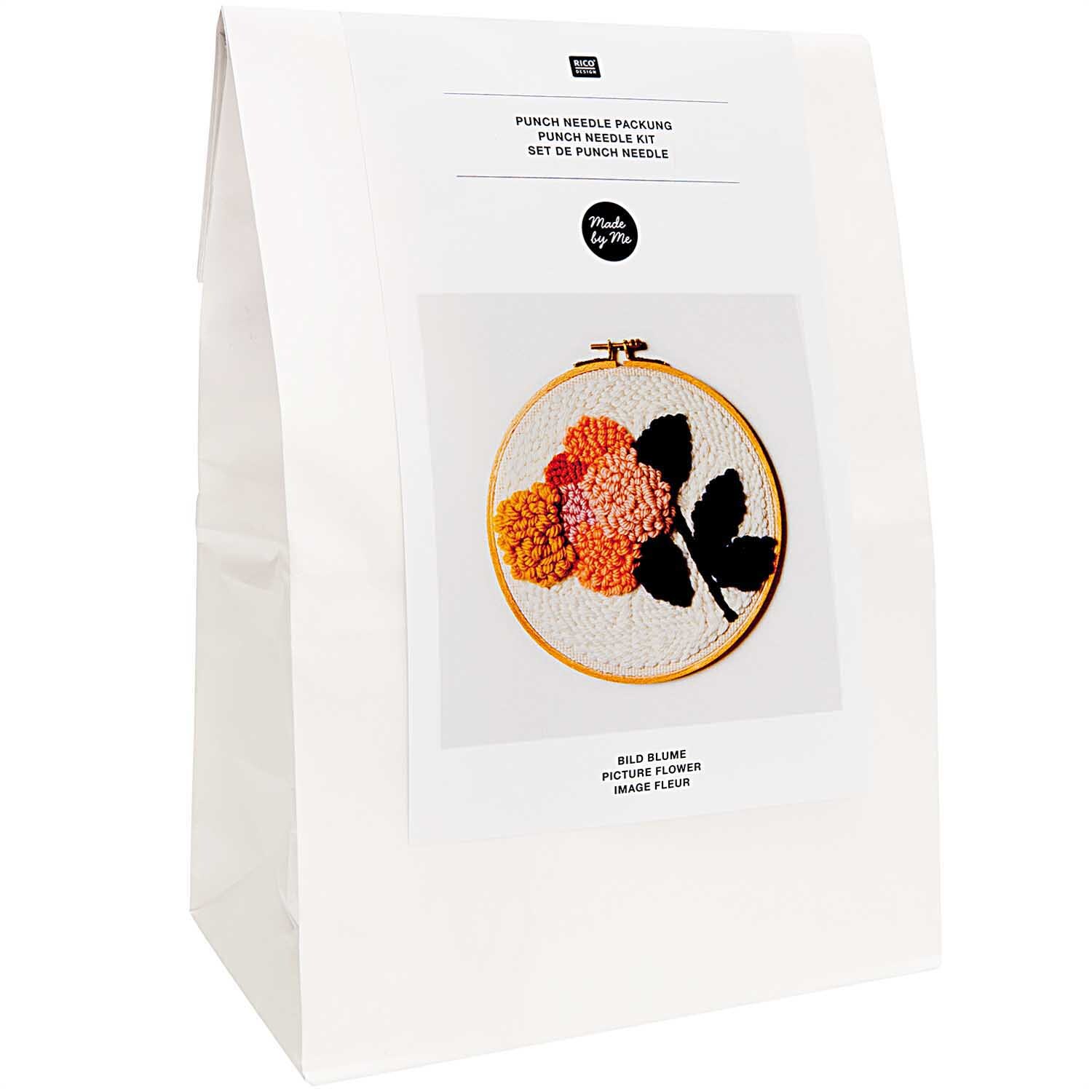 Punch Needle Packung Bild Blume inkl. Punch Needle von Rico Design