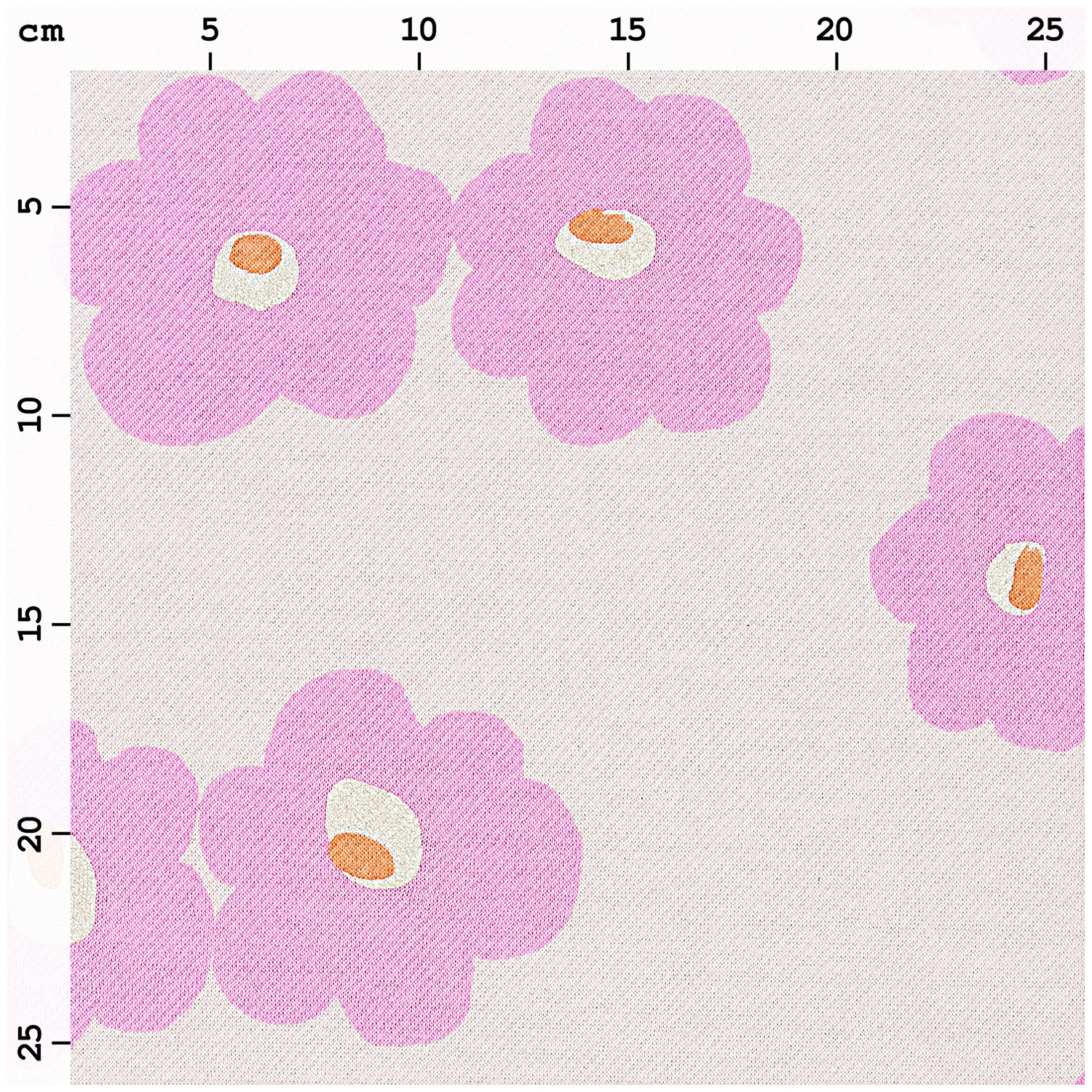 Sweatshirt-Stoff  Aloha Blumen rosa metallic 170cm von Rico Design