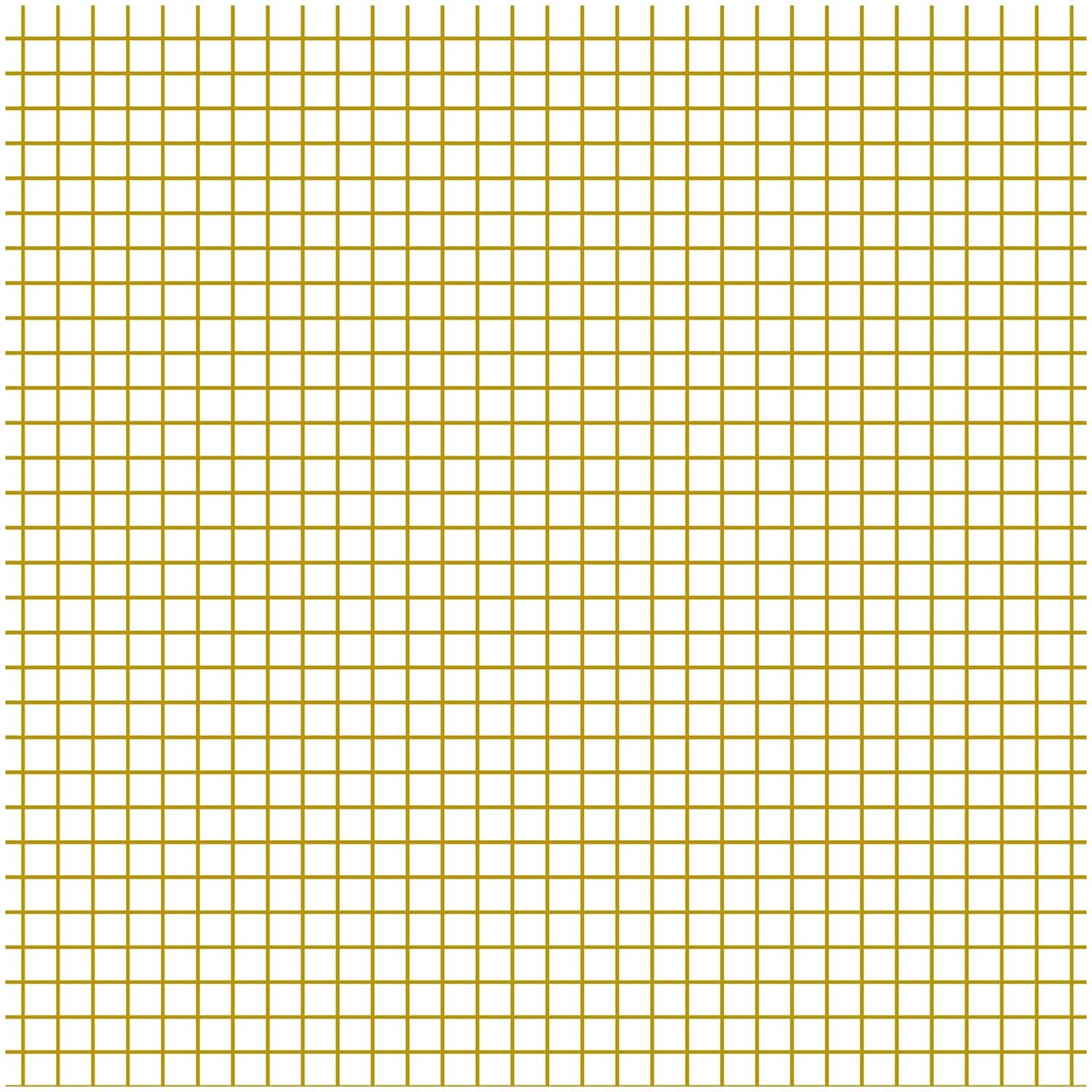 Stoff Karo klein weiß-gold 140cm beschichtet von Rico Design zeigt ein feines Karomuster.