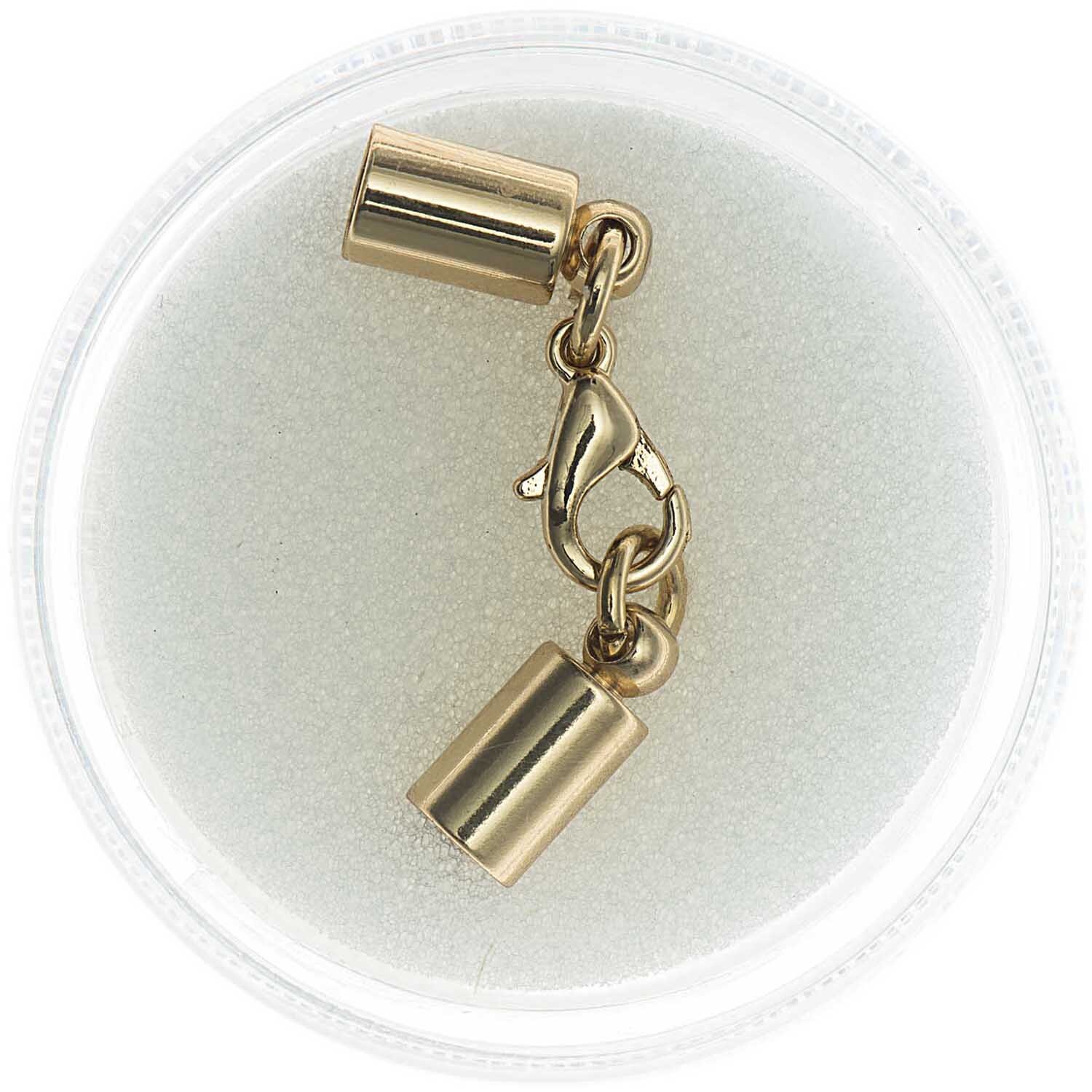 Karabiner mit Endkappen gold 5mm von Rico Design
