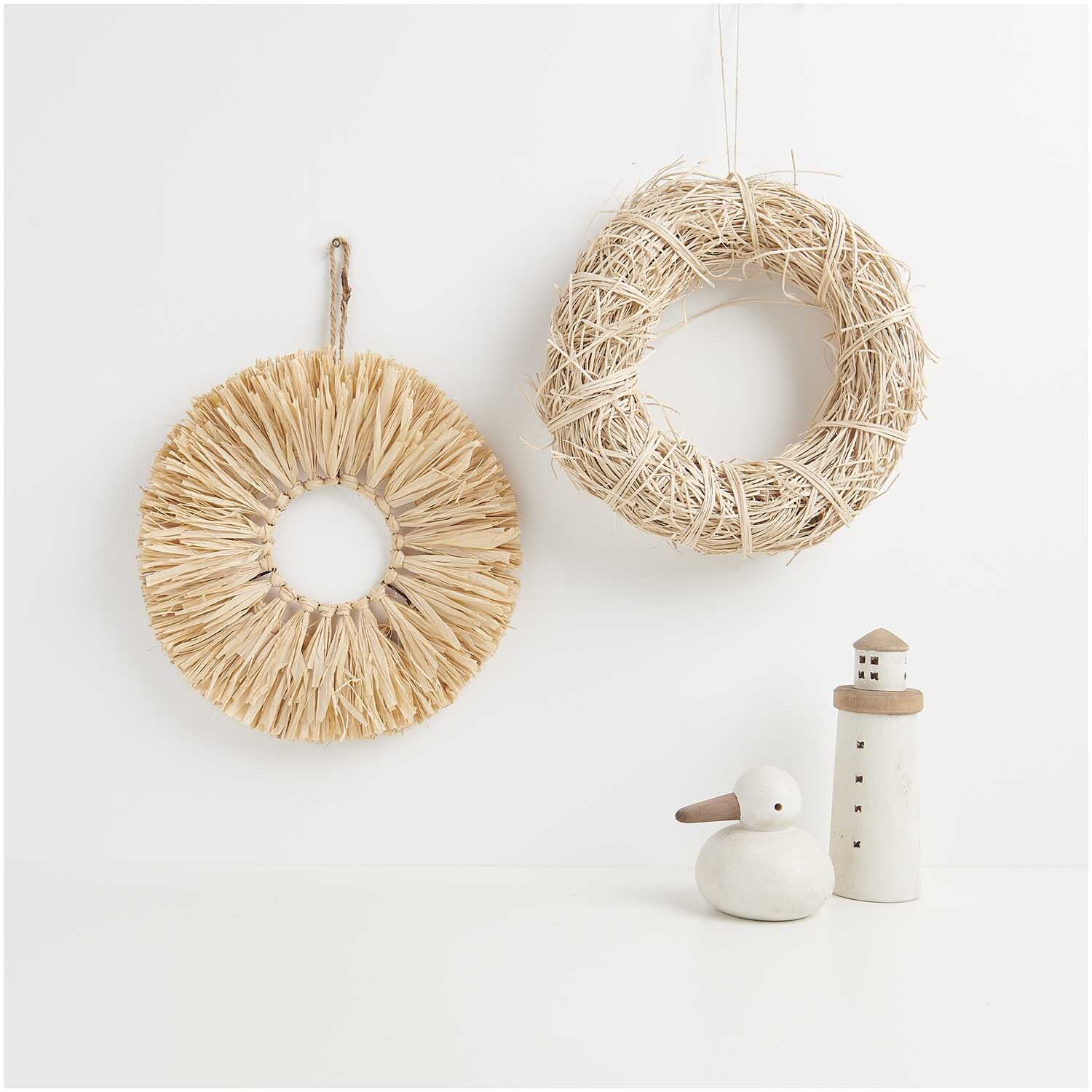 Naturkranz Raffia Ø30cm 1 Stück von Rico Design