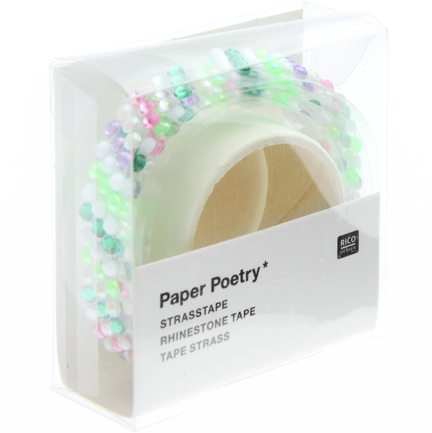 Paper Poetry Strasstape Stripes Multicolor 1,9x50cm von Rico Design