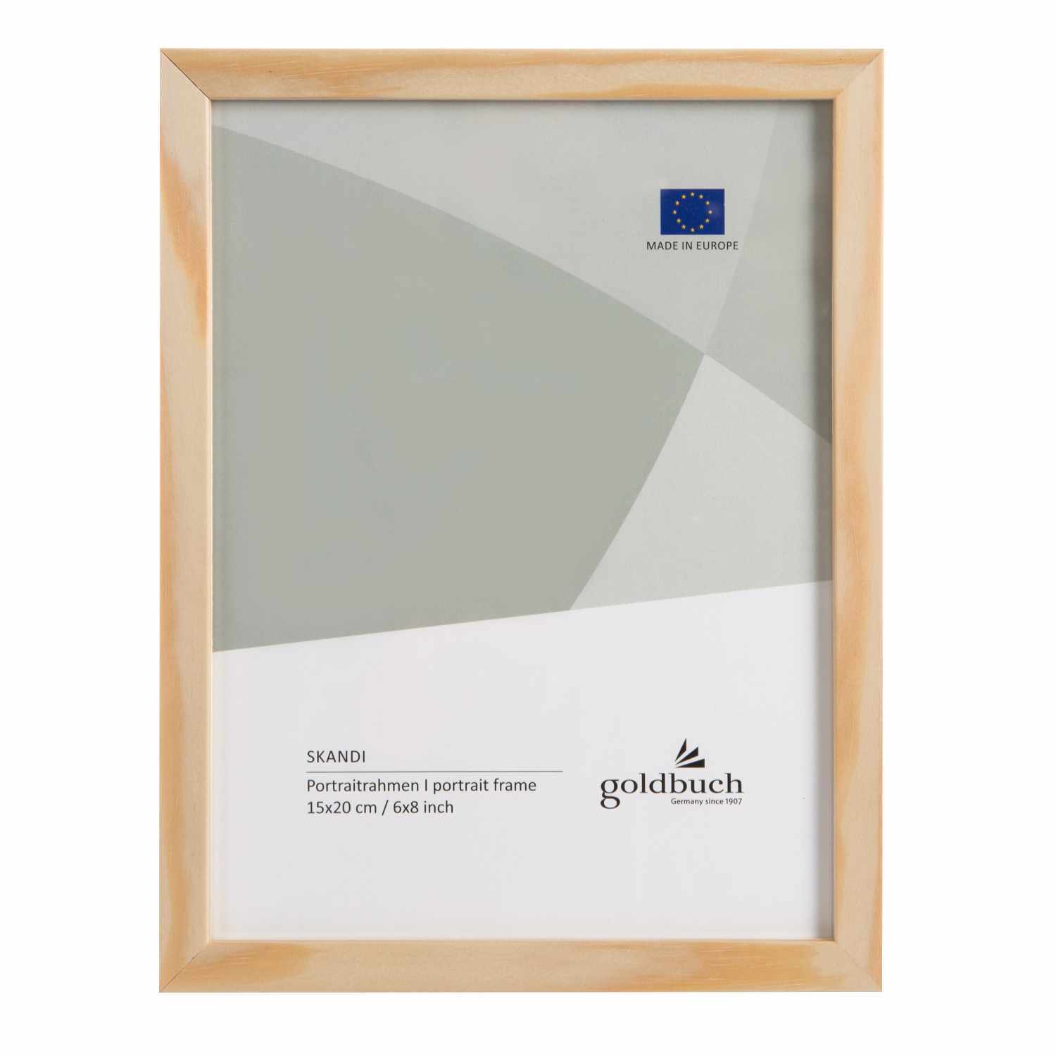 Bilderrahmen aus Holz mit natürlichem Finish von goldbuch, ideal für Fotos im Format 15x20 cm.