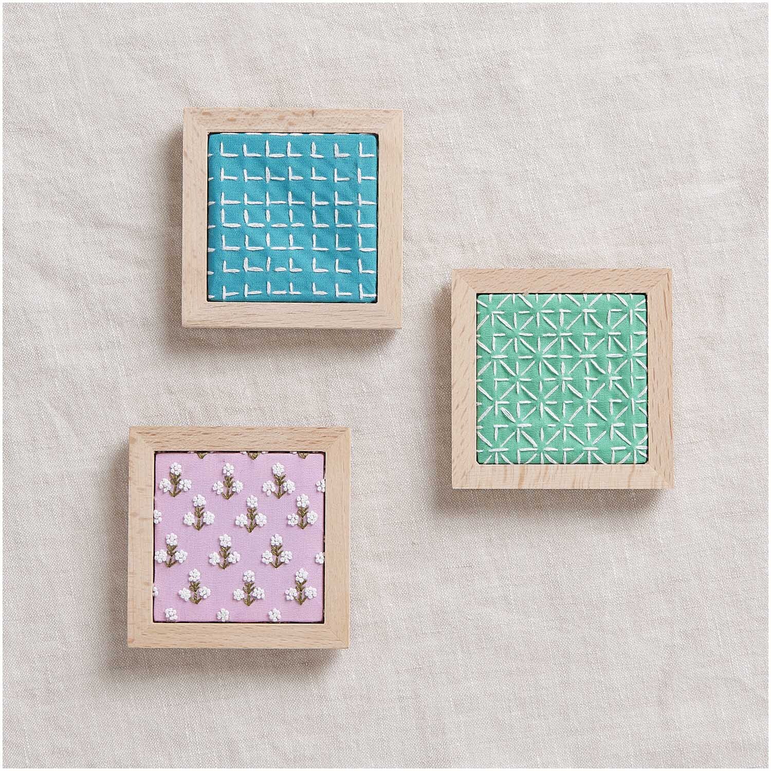Stoffpaket zum Besticken Bright Colours Mix 20x20cm 10 Stoffe von Rico Design