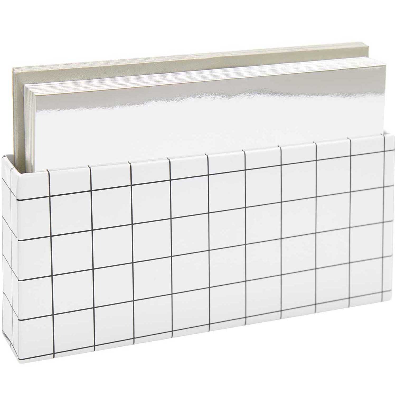 Paper Poetry Kartenset Spiegelkarton silber B6 20-teilig von Rico Design