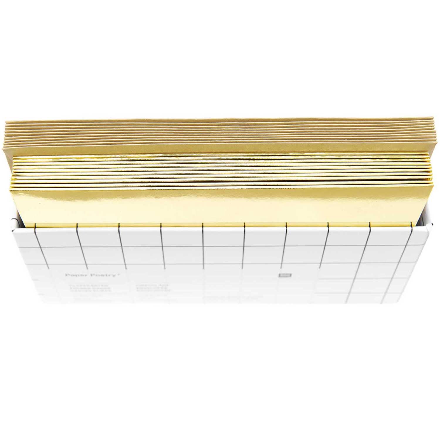 Paper Poetry Kartenset mit goldenen Spiegelkarten in B6-Format, 20-teilig von Rico Design.