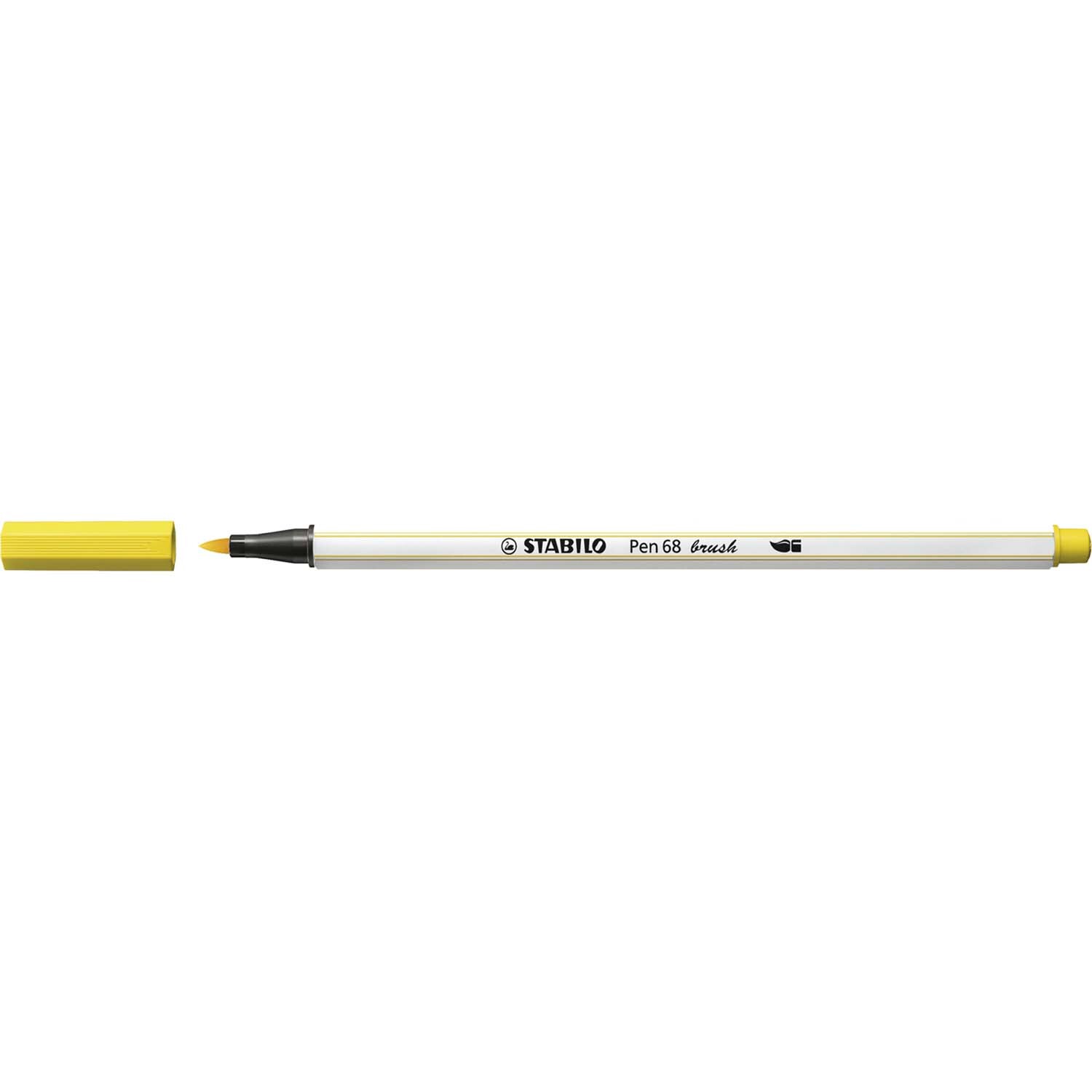 Pen 68 brush Farbe Gelb von STABILO International 