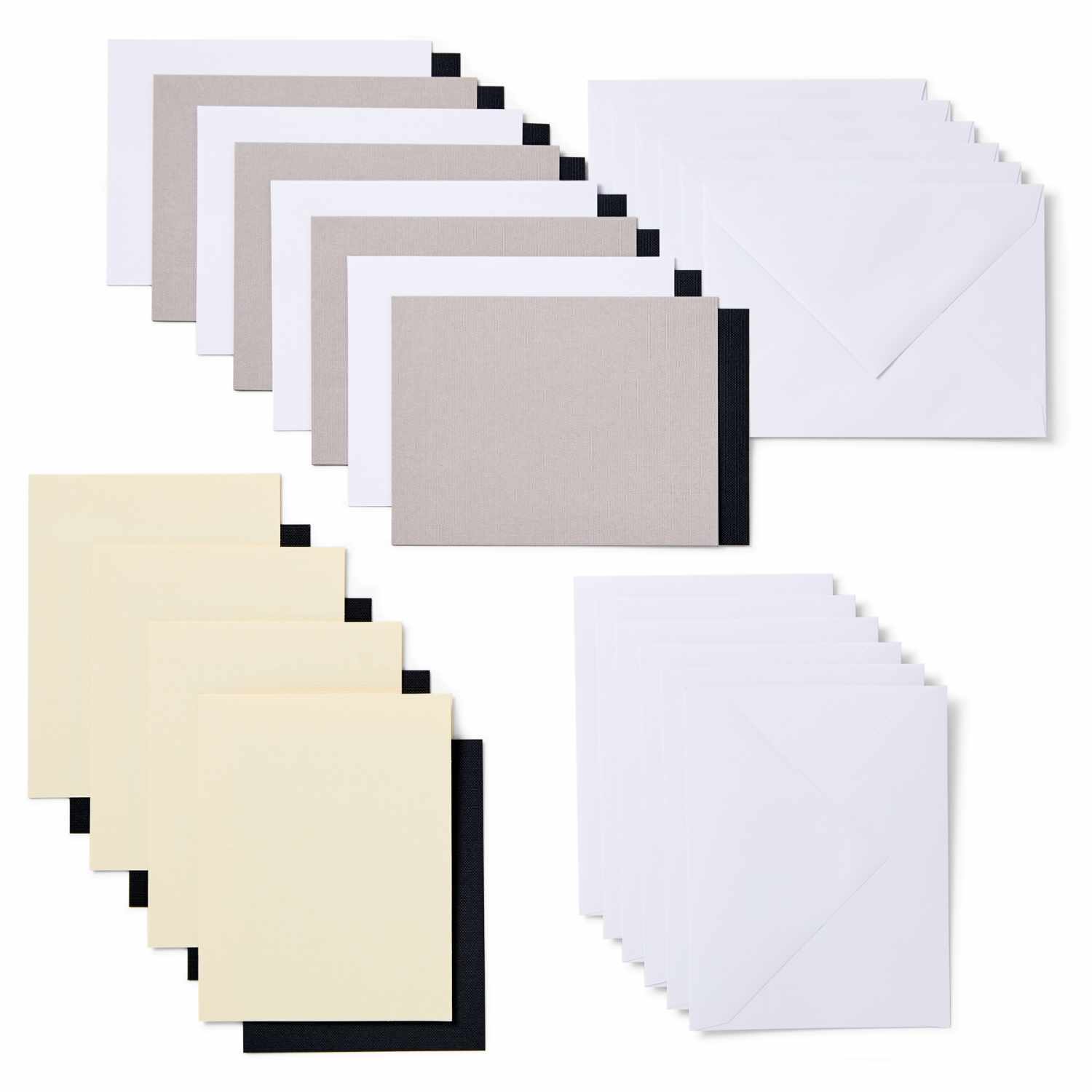 Joy Insert Card Kartenset Neutral 10,7x13,9cm 12 Stück von Cricut Germany 