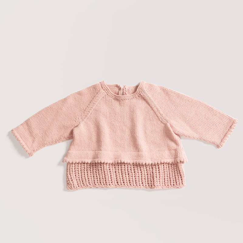 Gestrickter Pullover: Modell 21 aus dem Heft Rico Baby 043