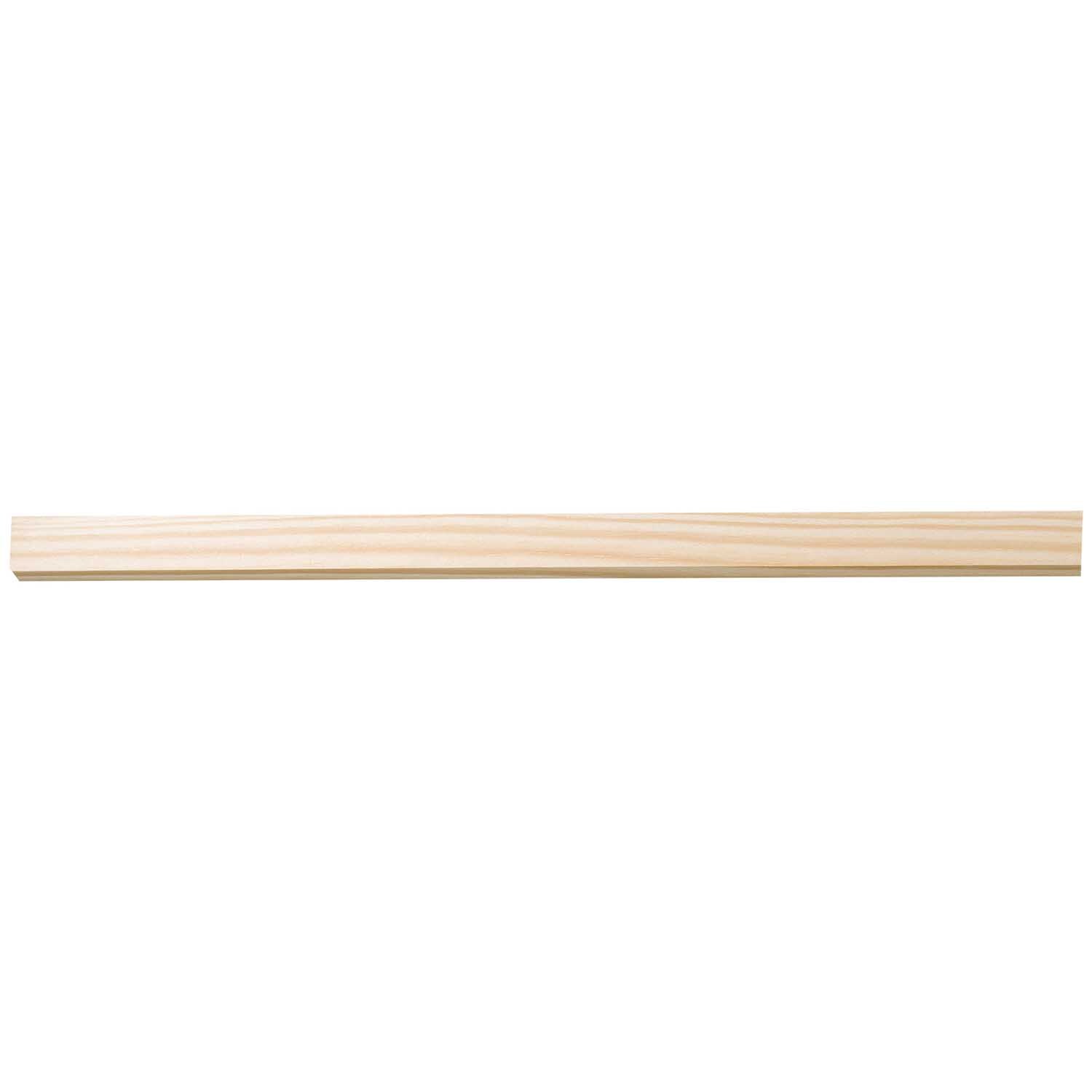 Kiefernleiste 50cm rechteckig von Rico Design, naturbelassen, ideal für kreative Projekte.