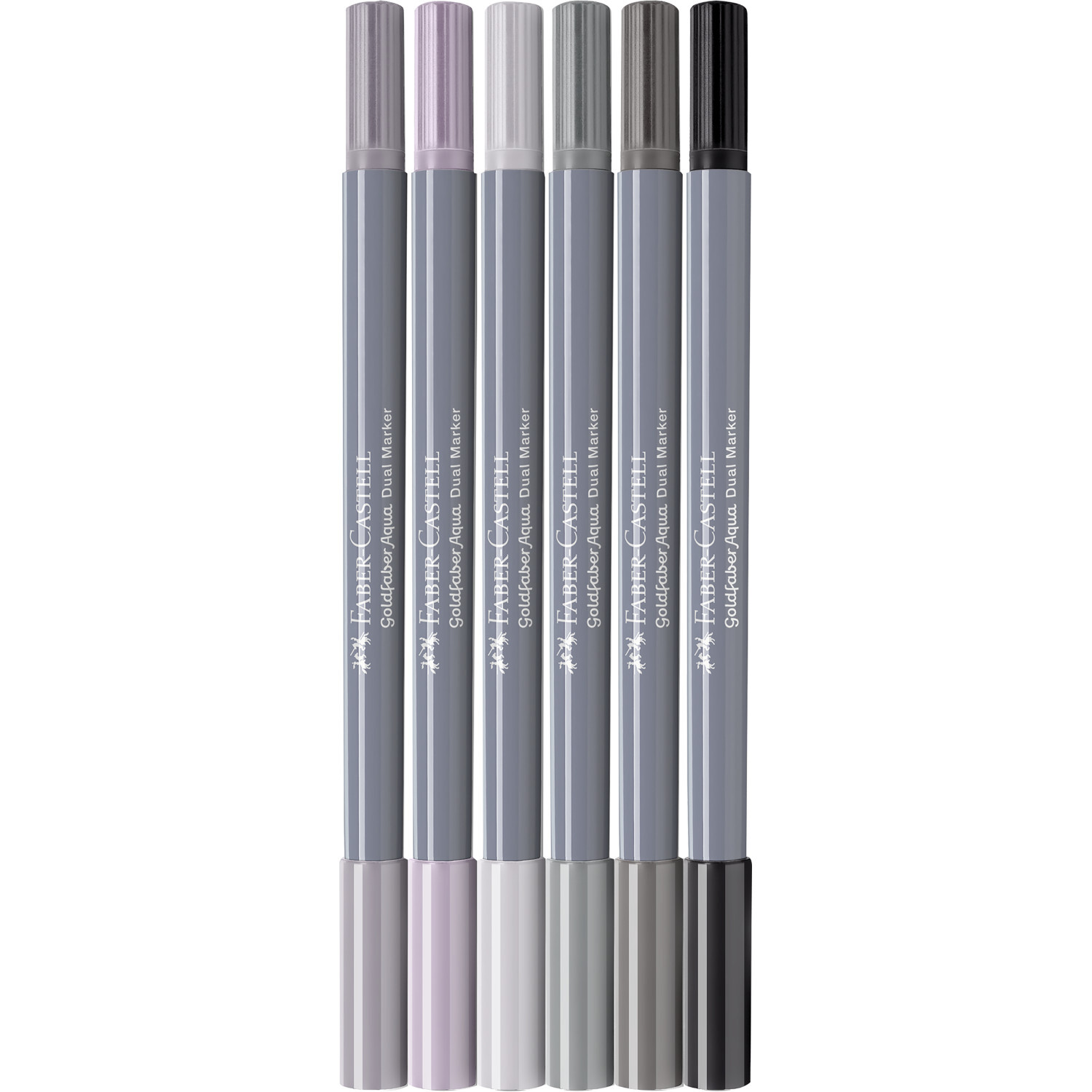 Goldfaber Aqua Dual Marker Grautöne Set 6-teilig von Faber-Castell 