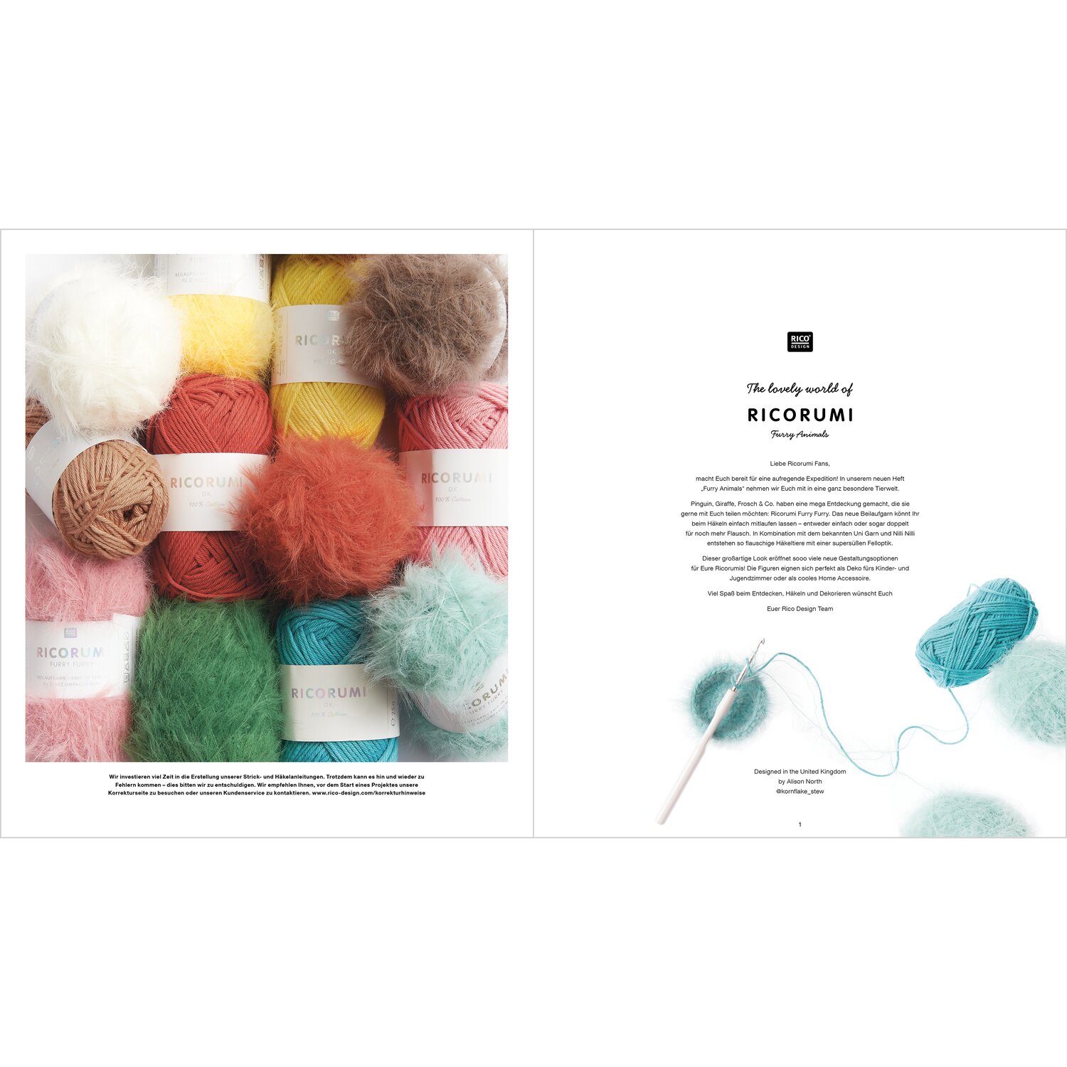 Ricorumi Furry Animals Sprachauswahl deutsch von Rico Design