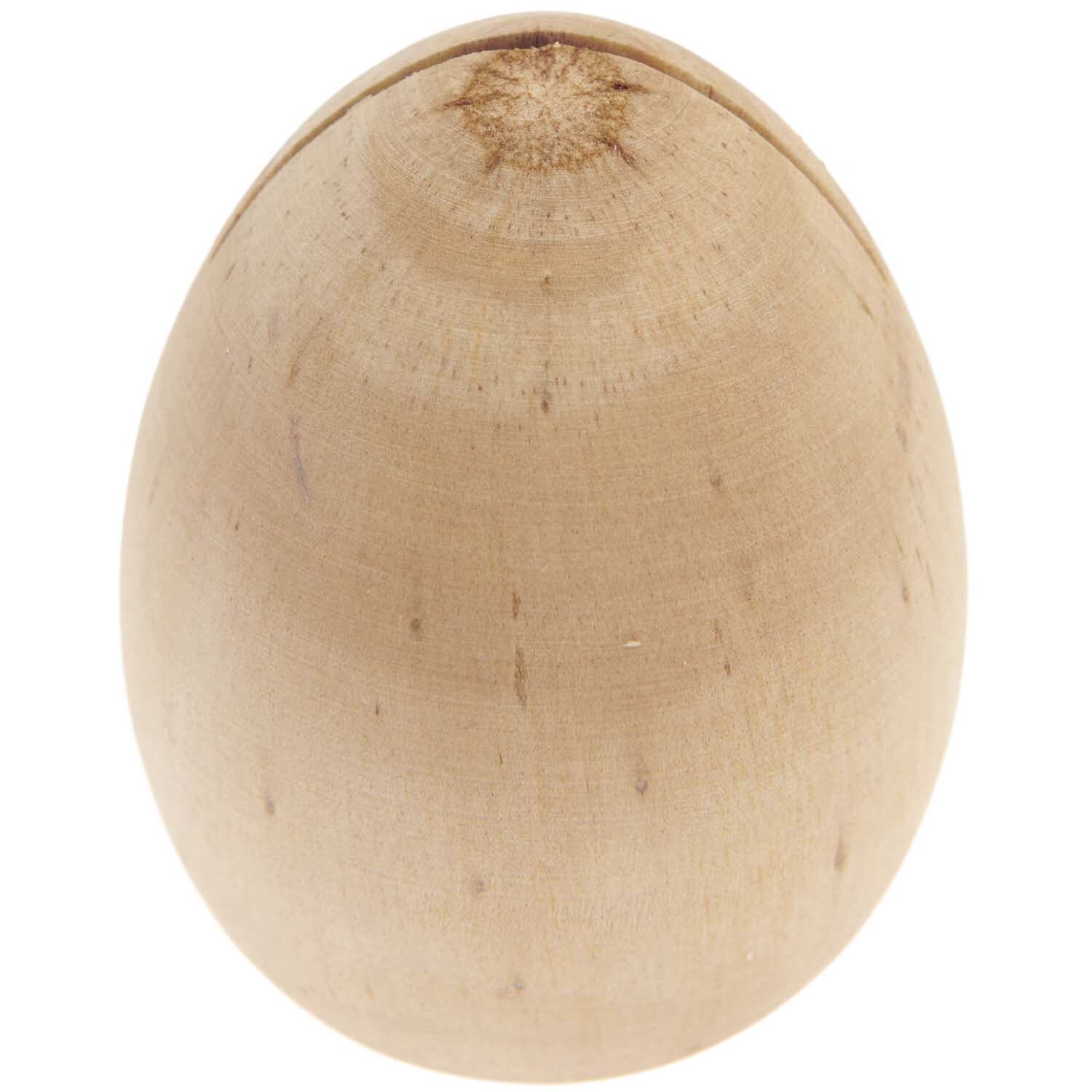 Kartenhalter Holz-Ei Natur von Rico Design, aus Holz gefertigt, ideal für Kartenpräsentation.