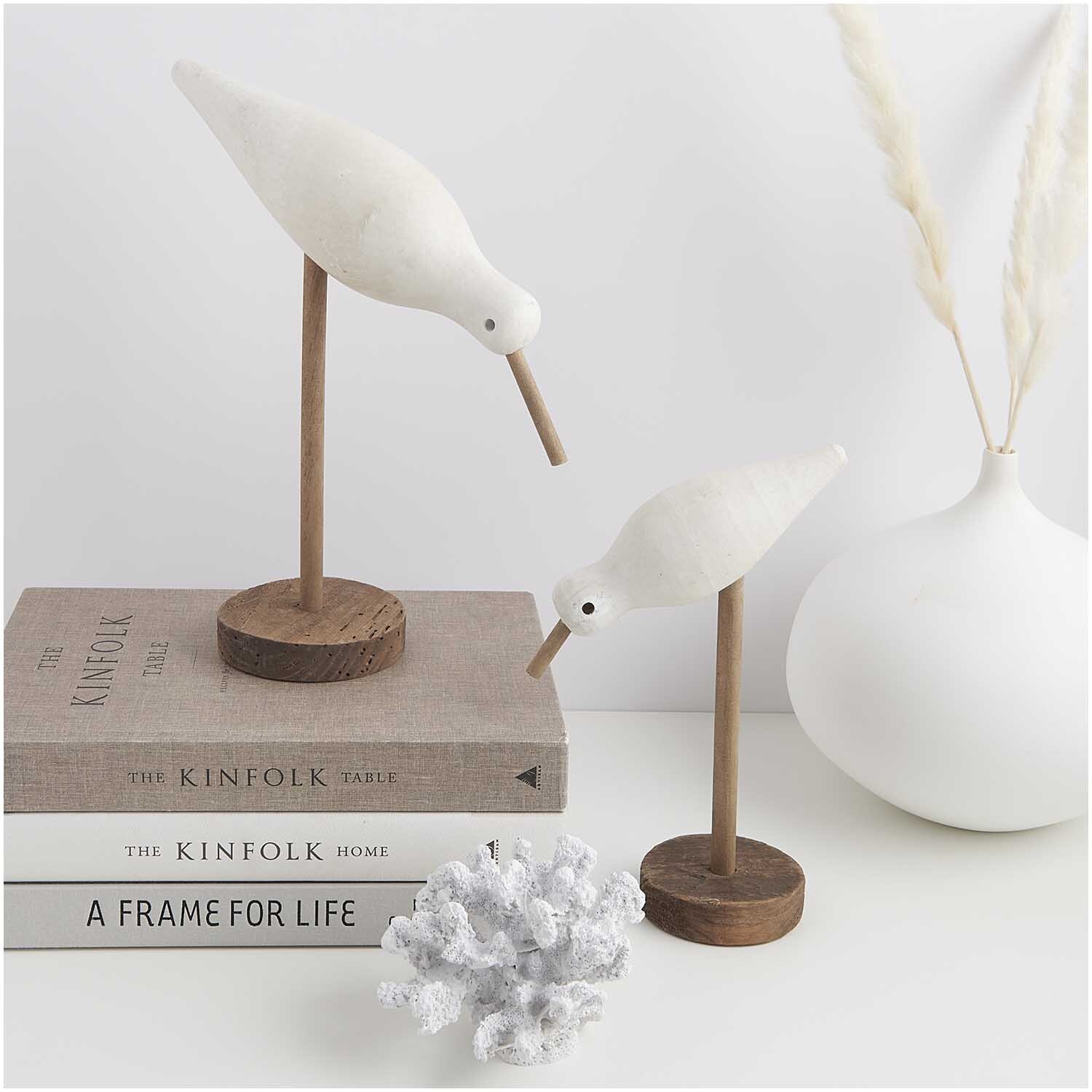 Aufsteller Möwe aus Holz weiß 21,5x11x30cm von Rico Design