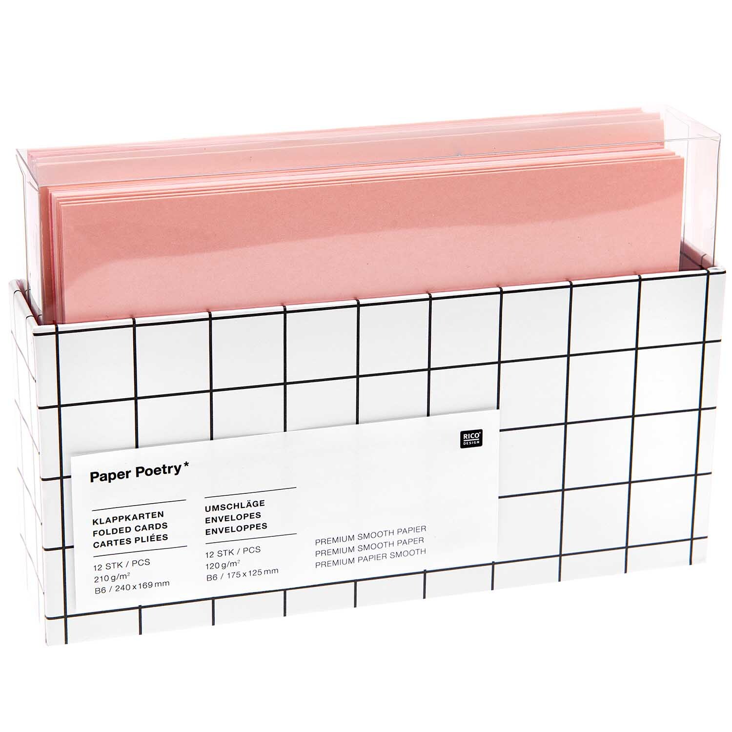 Paper Poetry Kartenset Sakura Mix B6/B6 24-teilig von Rico Design
