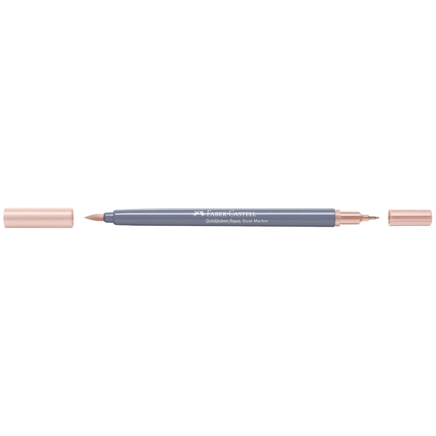 Goldfaber Aqua Dual Marker in Apricot von Faber Castell, doppelseitig mit feiner und breiter Spitze. Ideal für kreative Projekte.