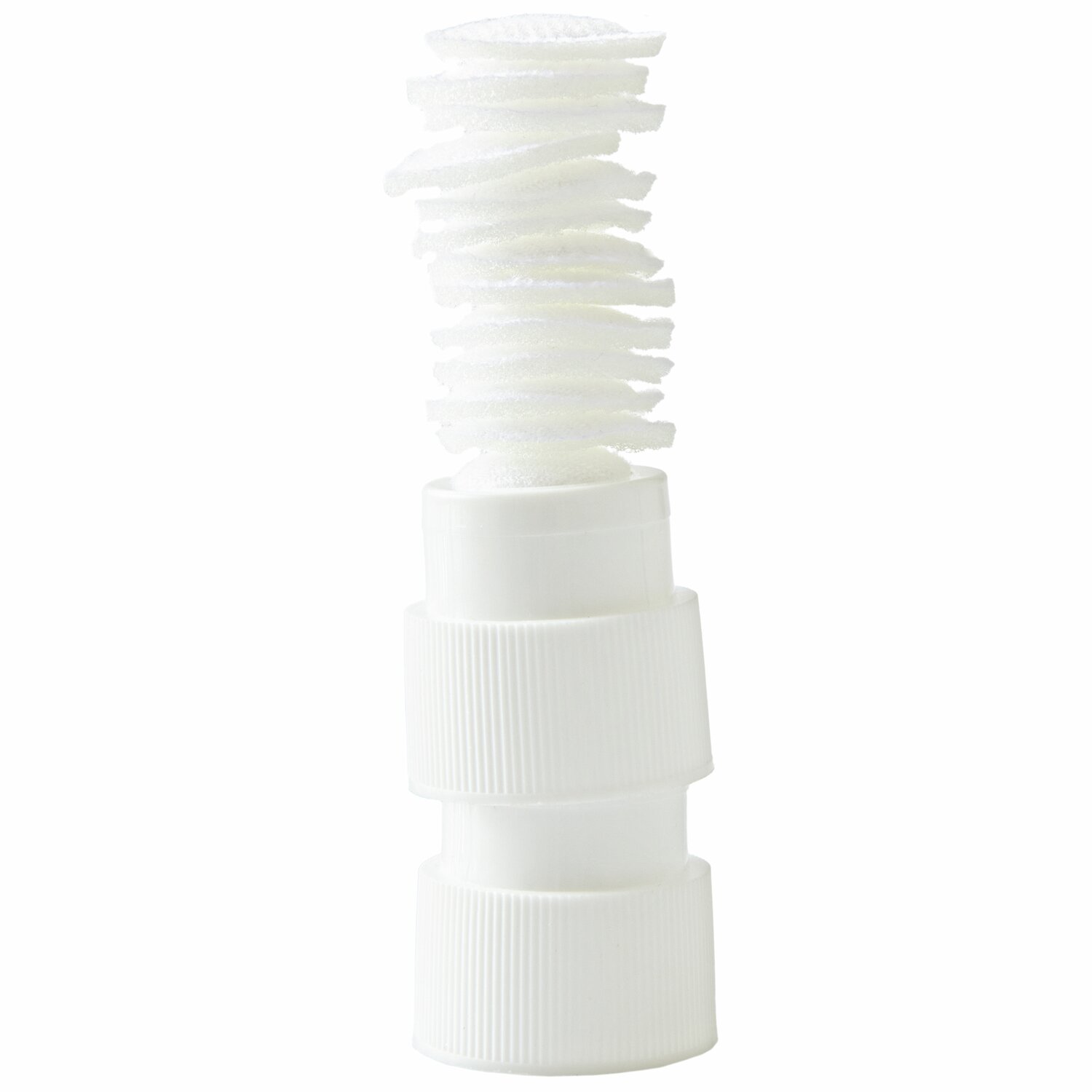 Ersatzkappen für Squeeze Acrylic Marker, 14-teilig, von Rico Design. Weiße Schwämme in Stapelansicht.