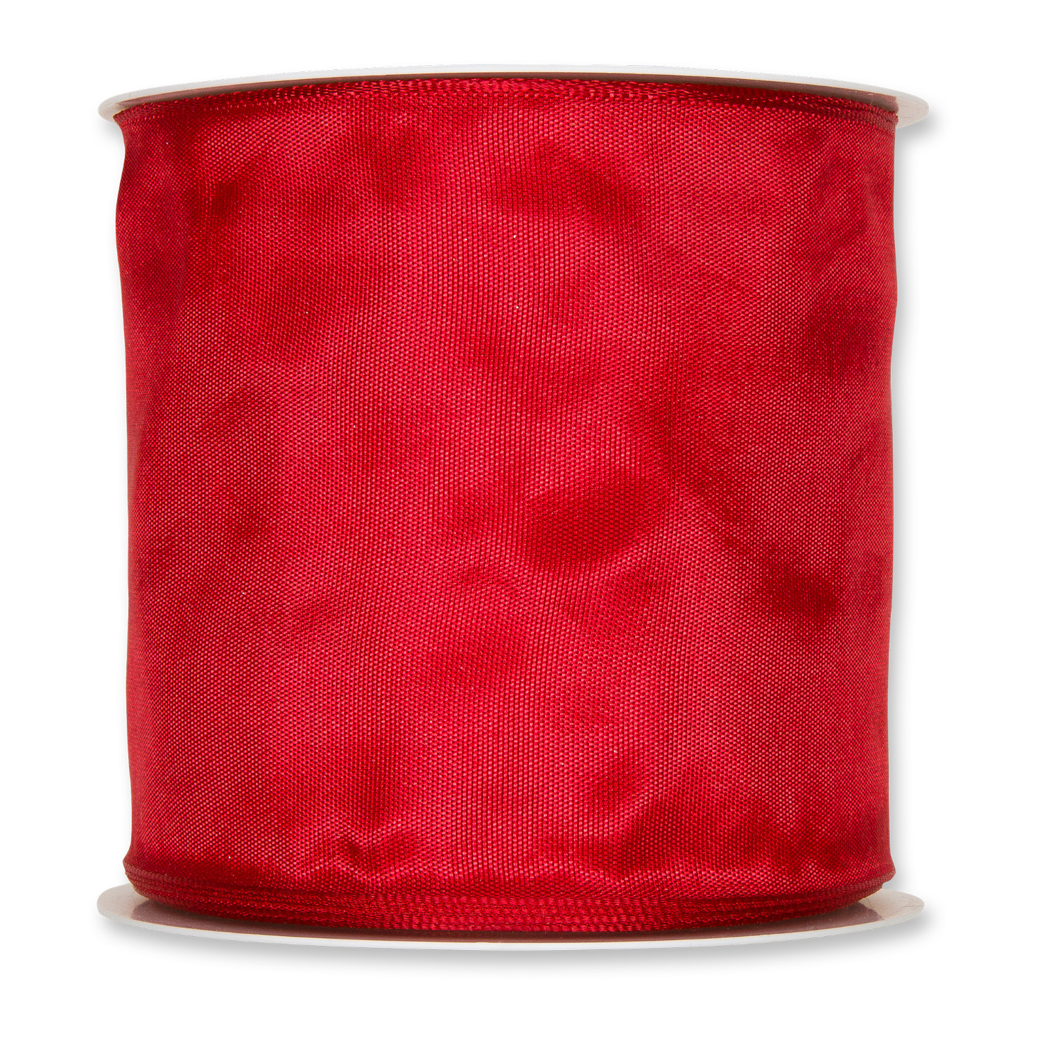 Drahtkantenband  100mm 2m Farbe Rot von Halbach Seidenbänder 