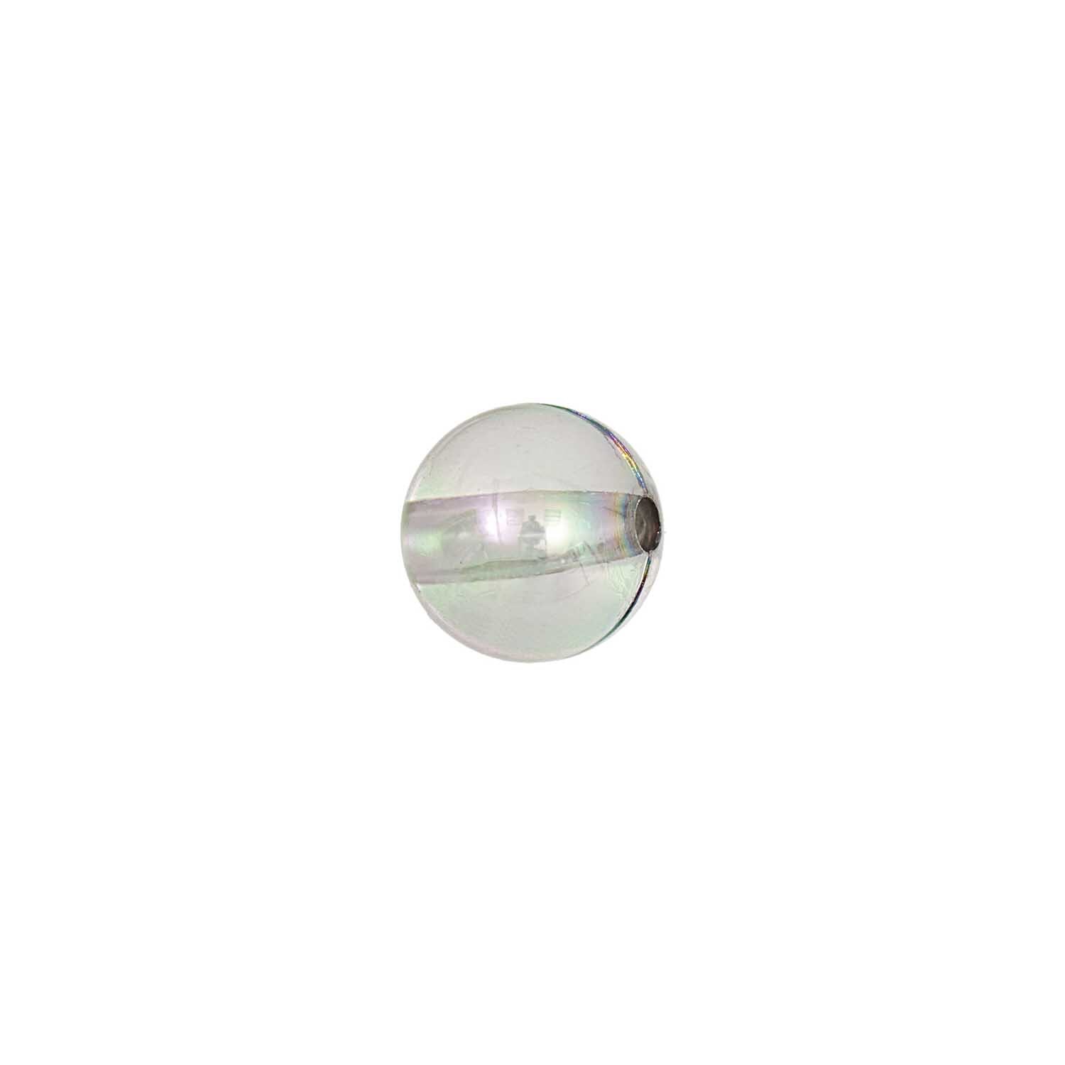 Acrylkugel Regenbogen 8mm 12 Stück von Rico Design, schimmernde Kugel in Regenbogenfarben. Ideal für kreative Bastelprojekte und Schmuckdesign.