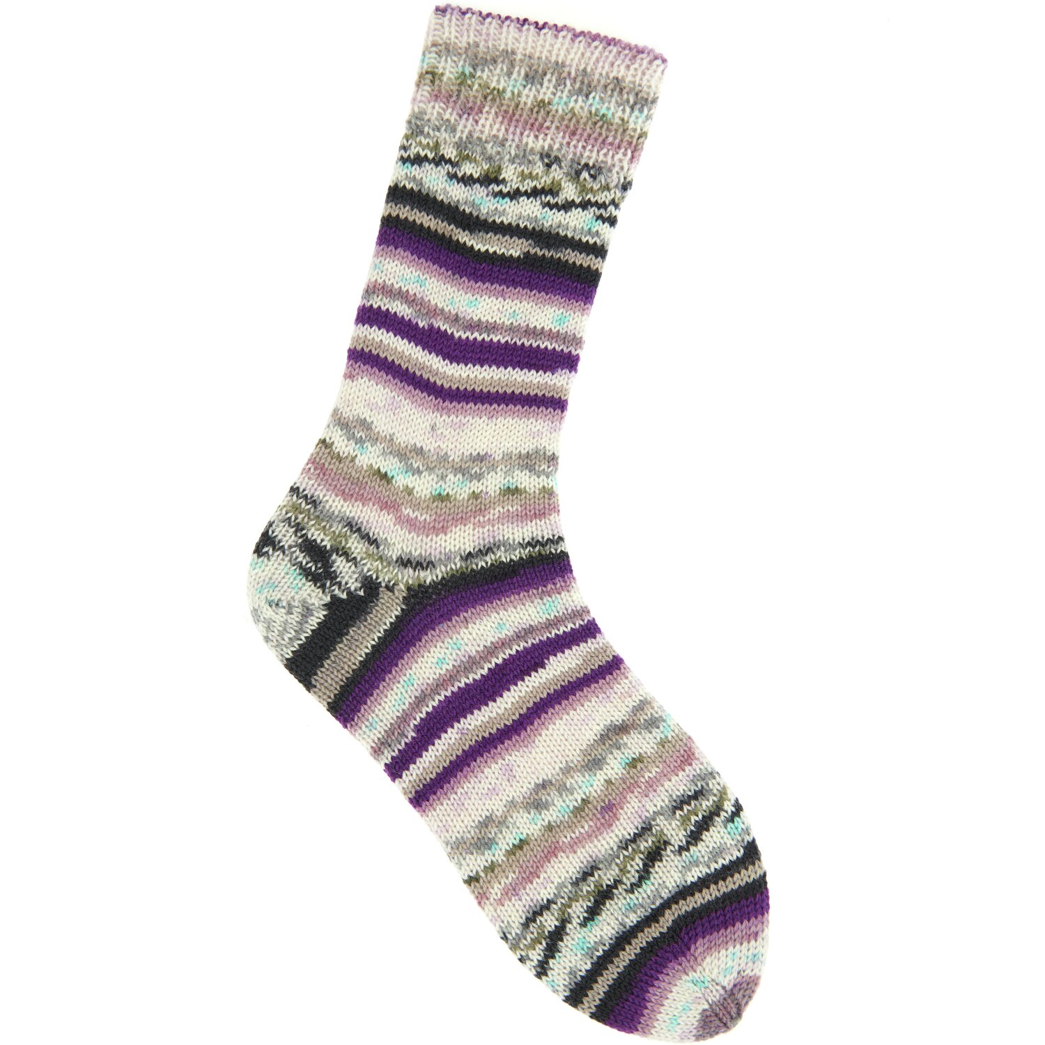 Socks Neon Fair Isle 4-fädig 100g 380m Farbe Berries von Rico Design