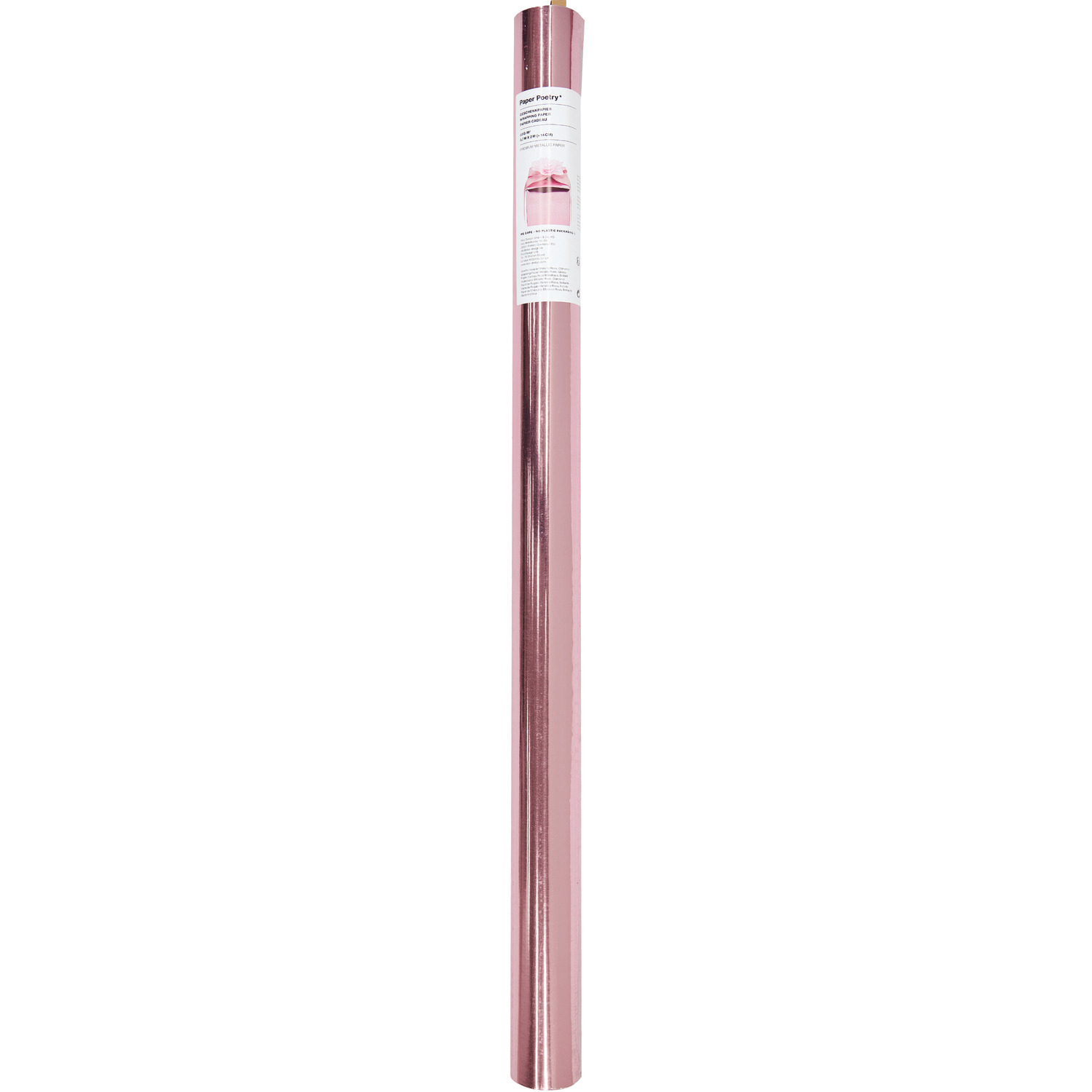 Geschenkpapier Metallic 70cm 2m 80g/m² Farbe Rosa von Rico Design