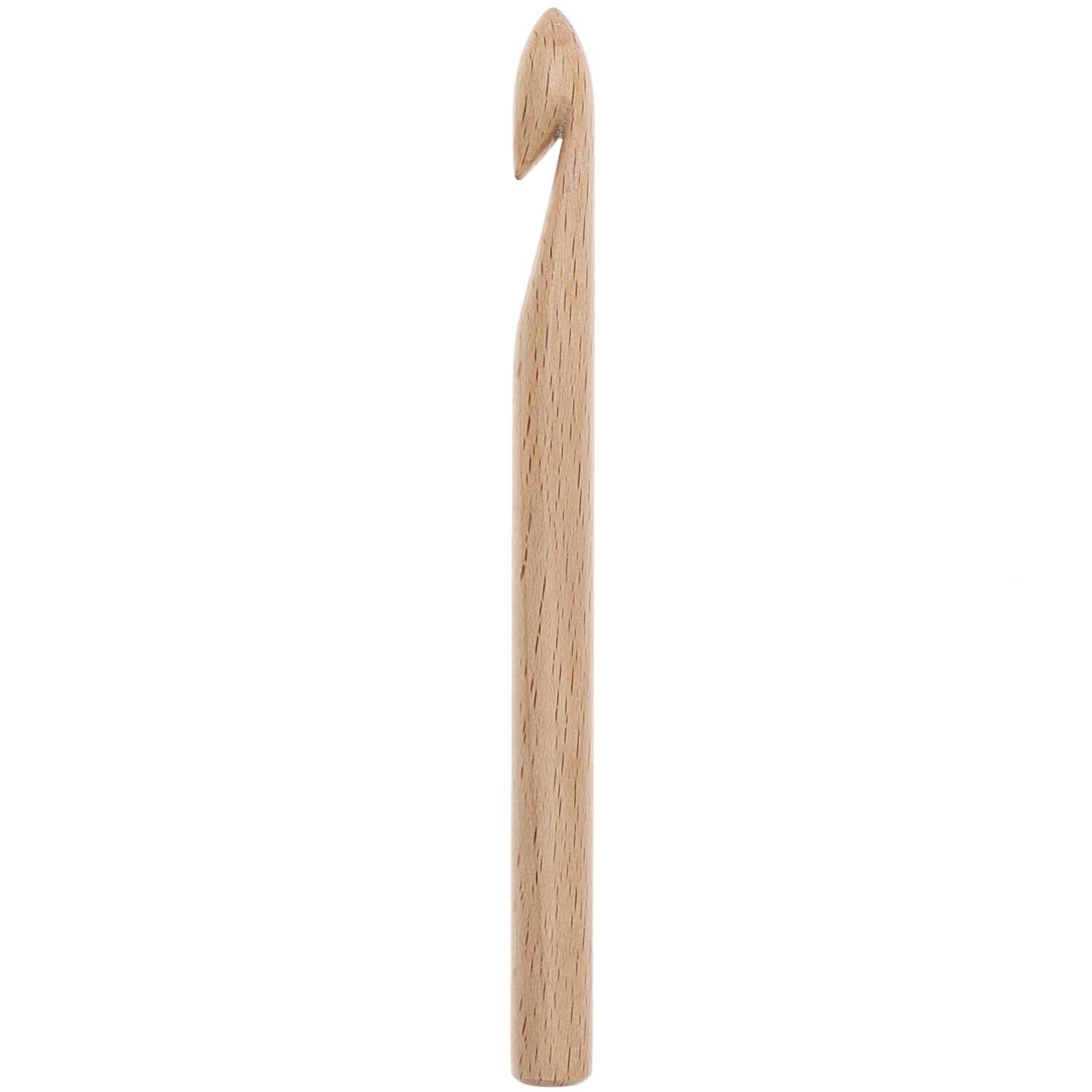 Häkelnadel Holz von Rico Design aus hellem Holz, ideal für Handarbeiten und kreatives Häkeln.